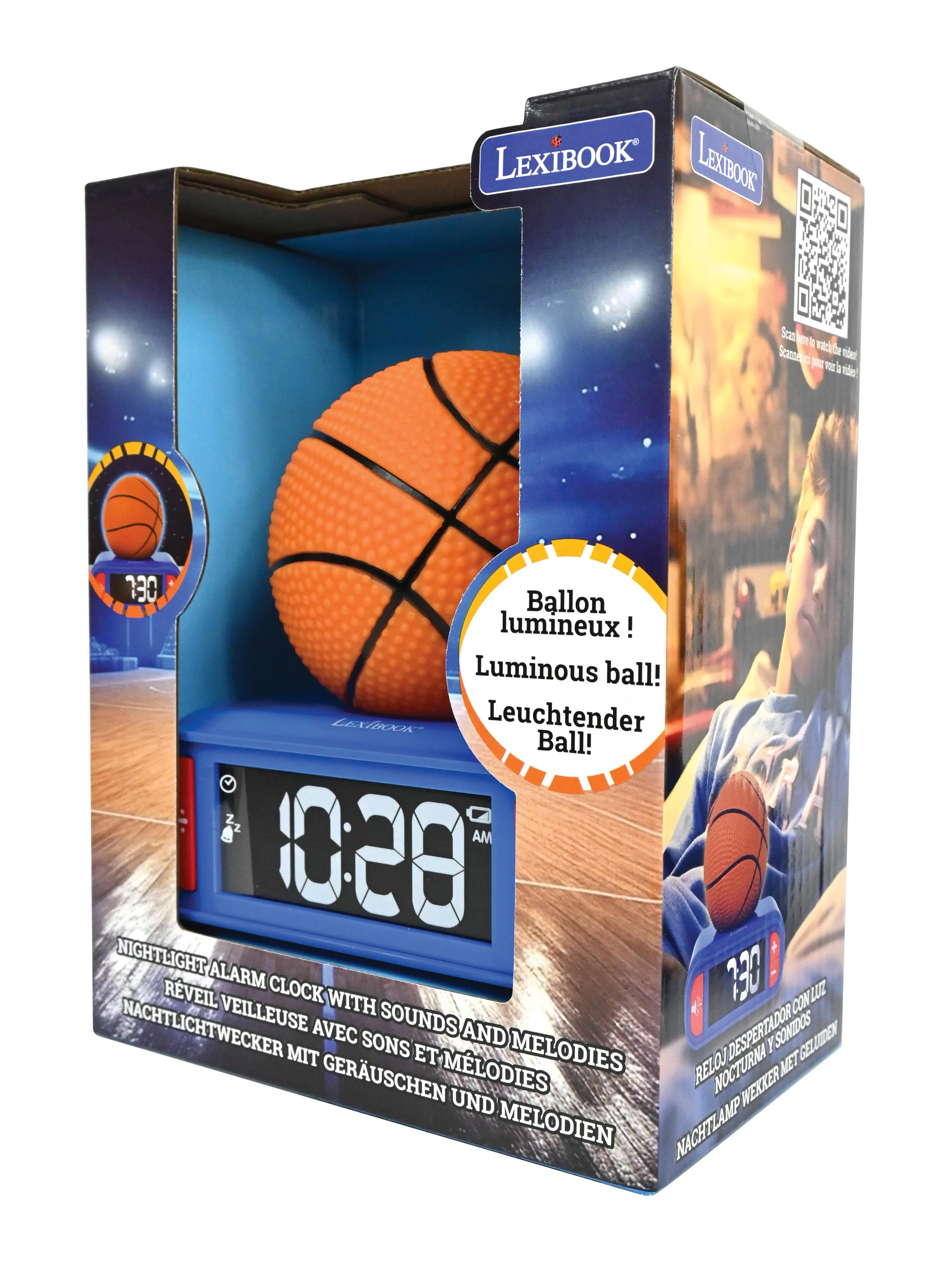 Slam Dunk 3D Basketball Digital Alarm Clock & Nightlight - Image 8