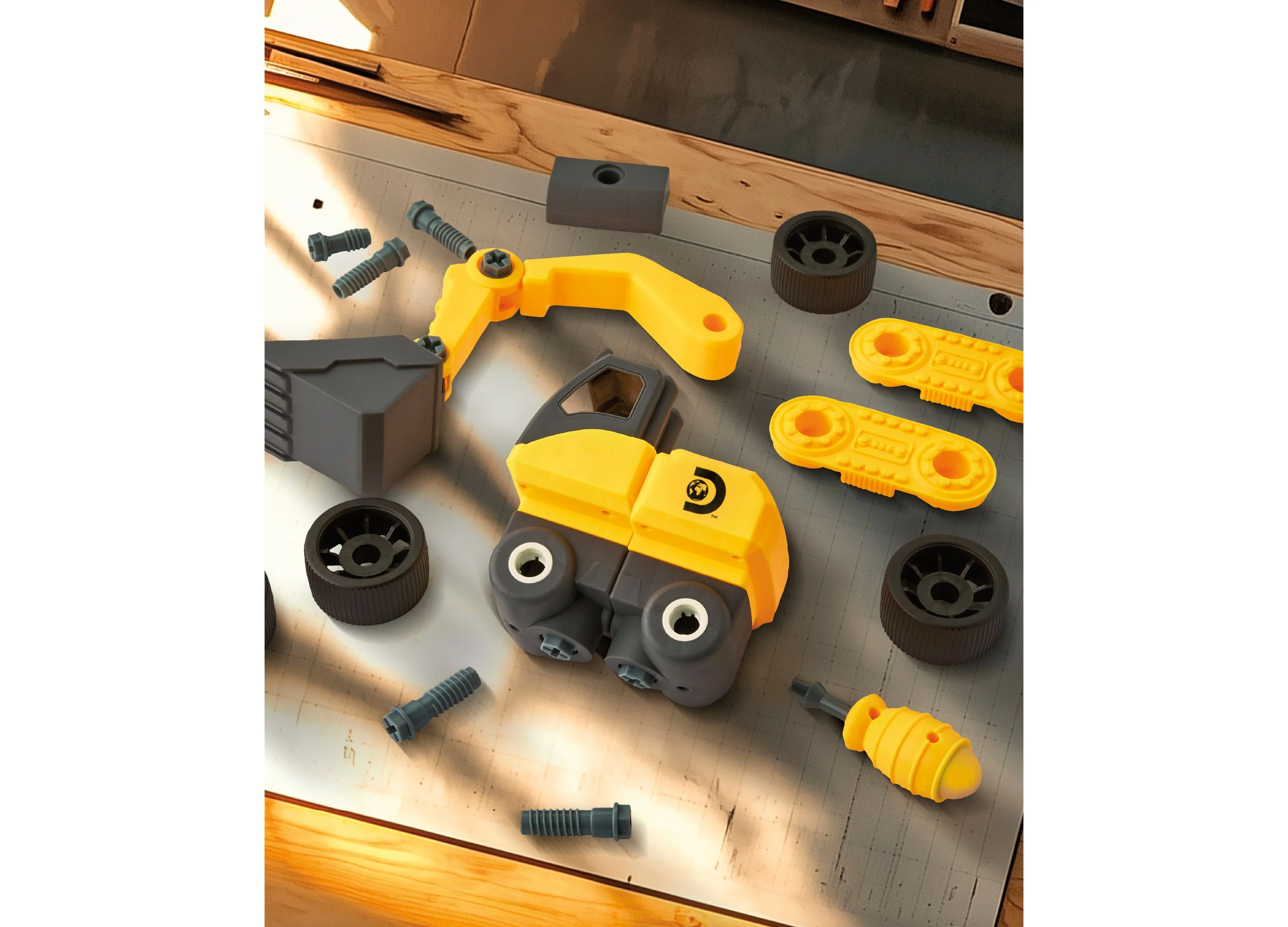 Discovery Kids Take Apart Excavator 27-Piece STEM Construction Set - Image 5