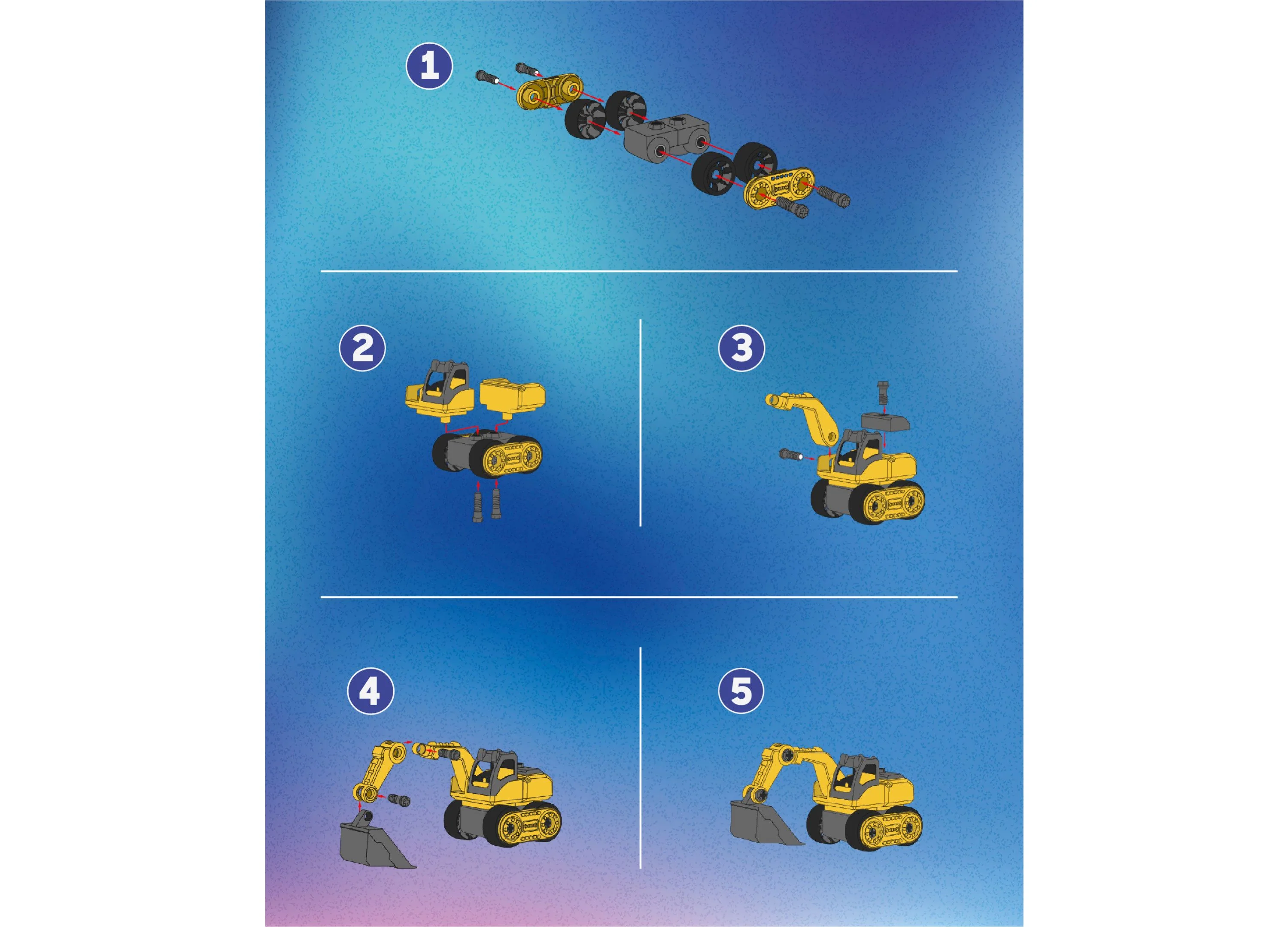 Discovery Kids Take Apart Excavator 27-Piece STEM Construction Set - Image 7
