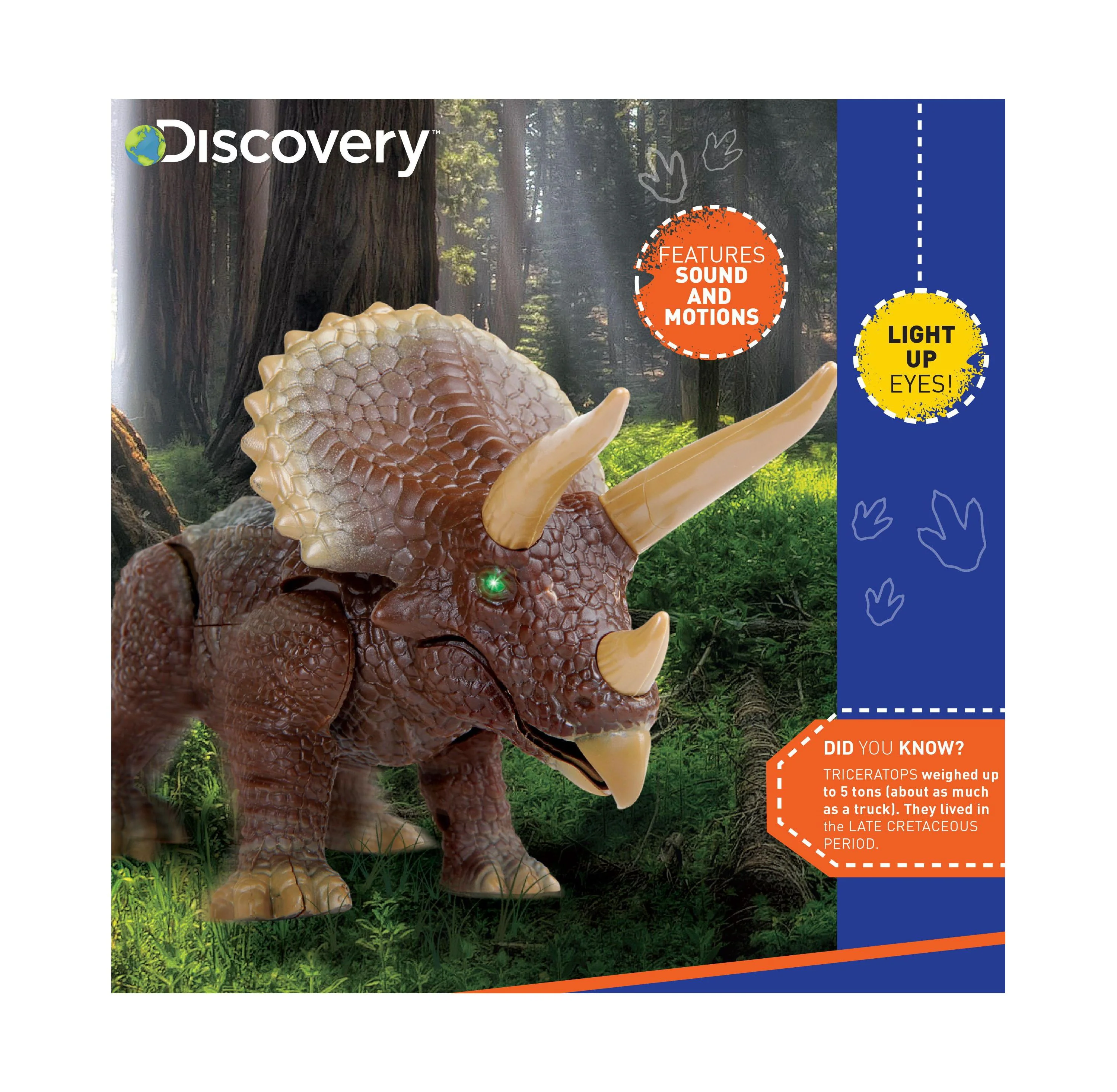 Discovery Kids Remote Control Triceratops Dinosaur, Interactive Toy - Image 14