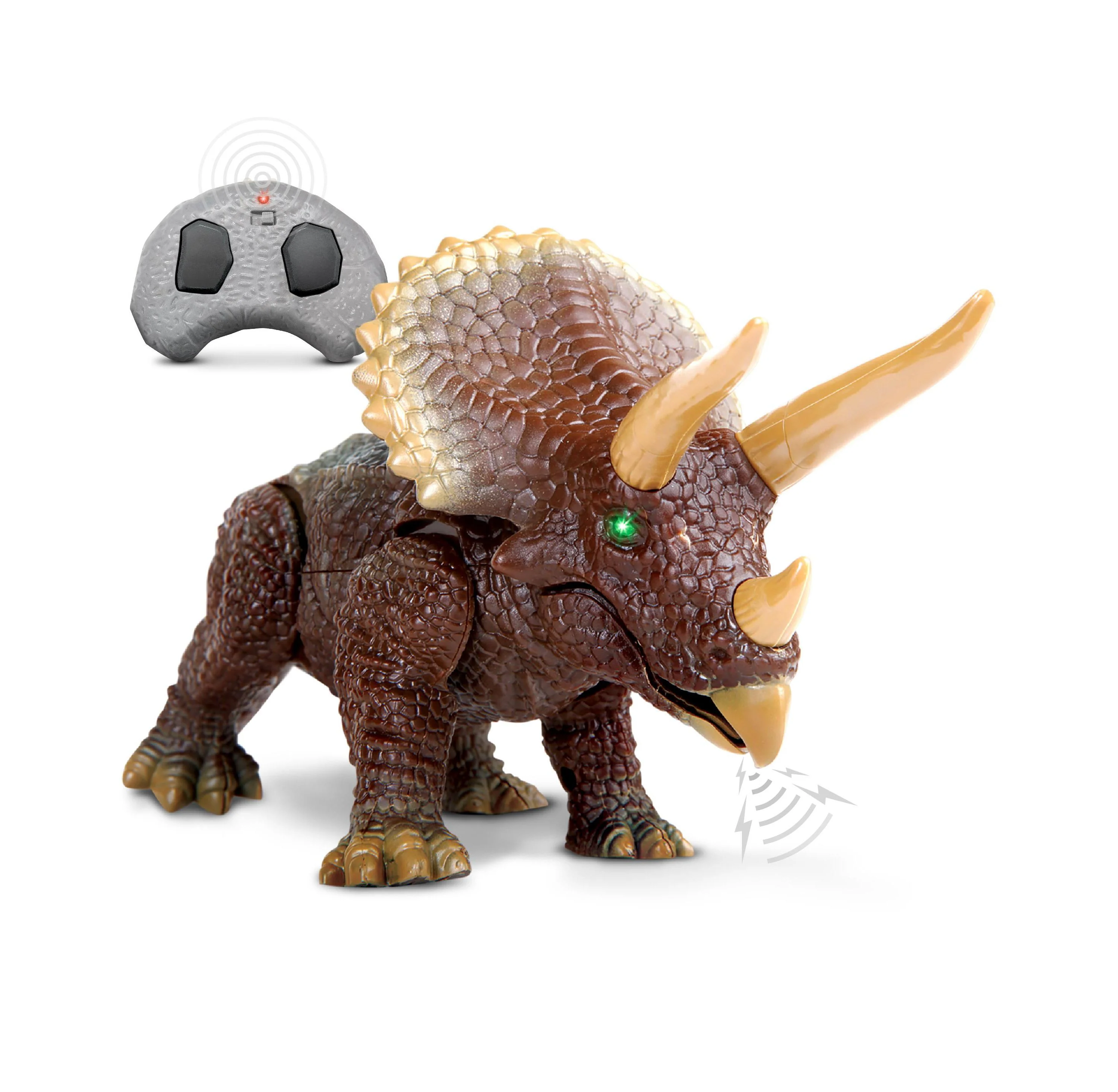 Discovery Kids Remote Control Triceratops Dinosaur, Interactive Toy - Image 7
