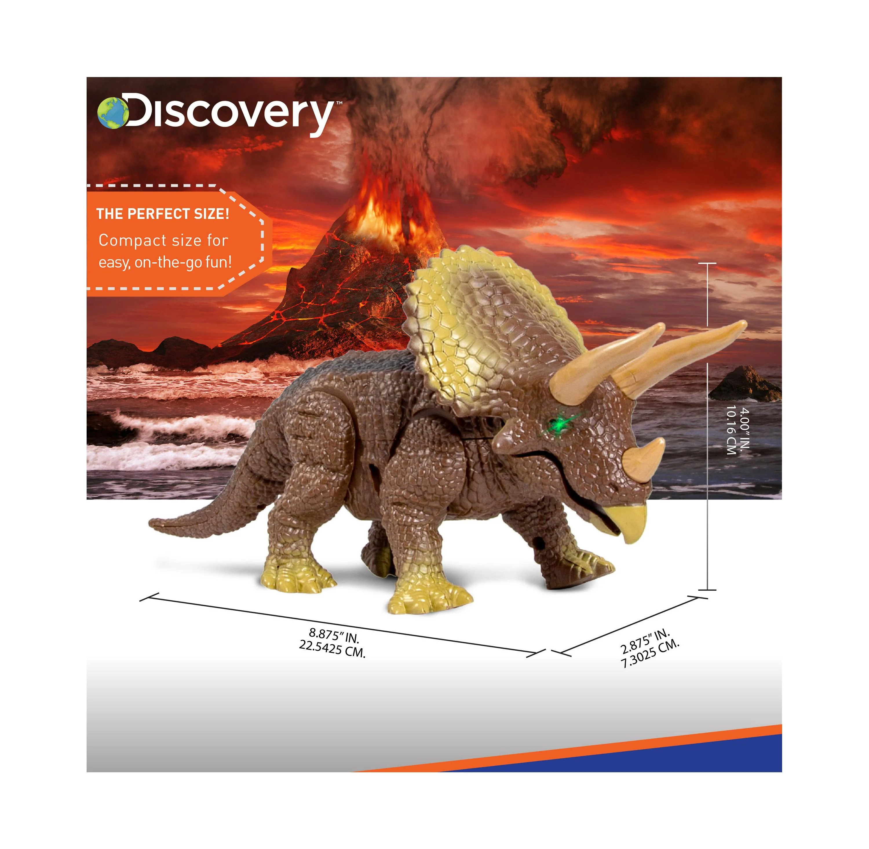 Discovery Kids Remote Control Triceratops Dinosaur, Interactive Toy - Image 8