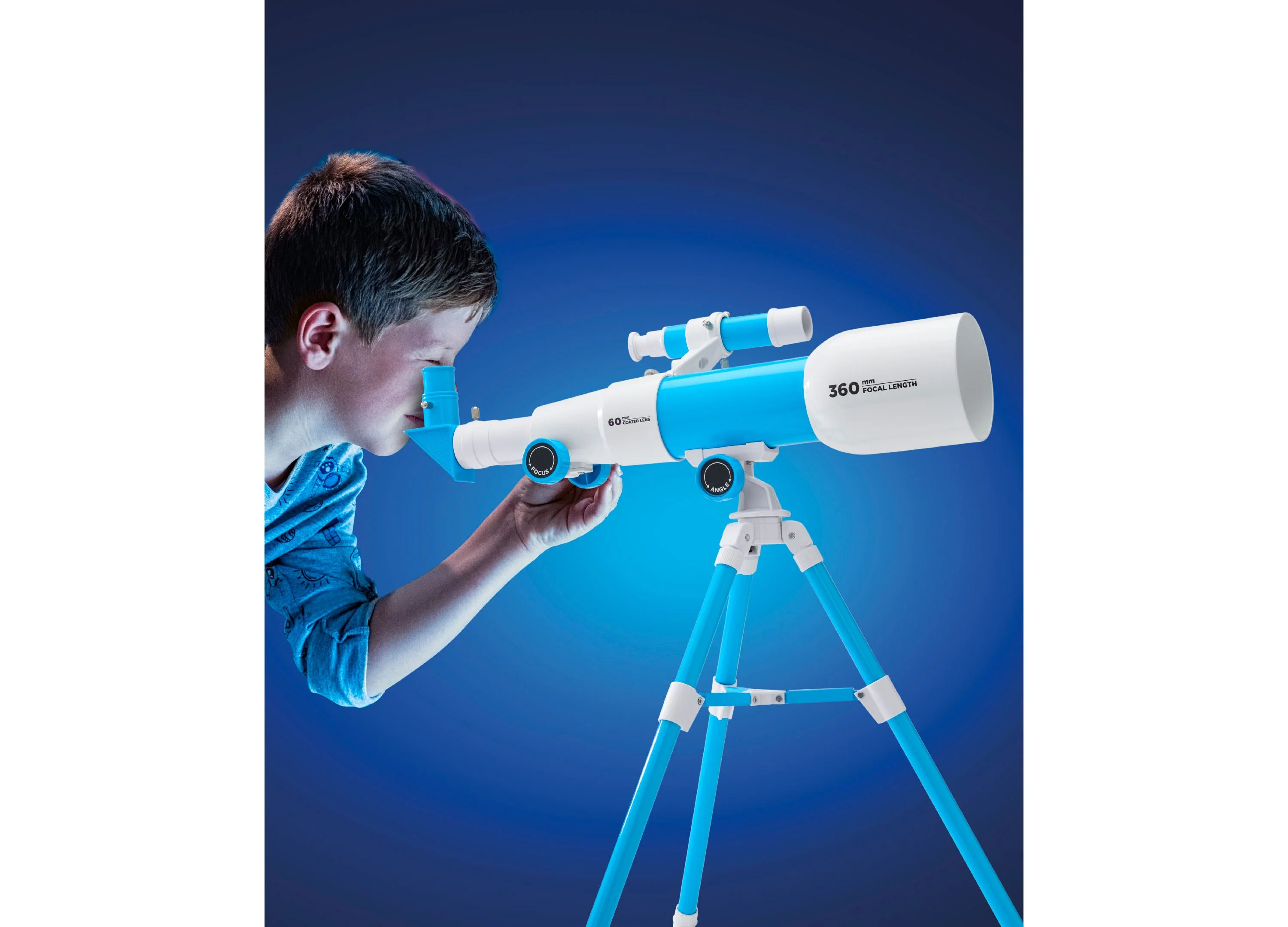 Discovery Kids Telescope With Tripod 18x And 60x Magnification Lenses - Image 5
