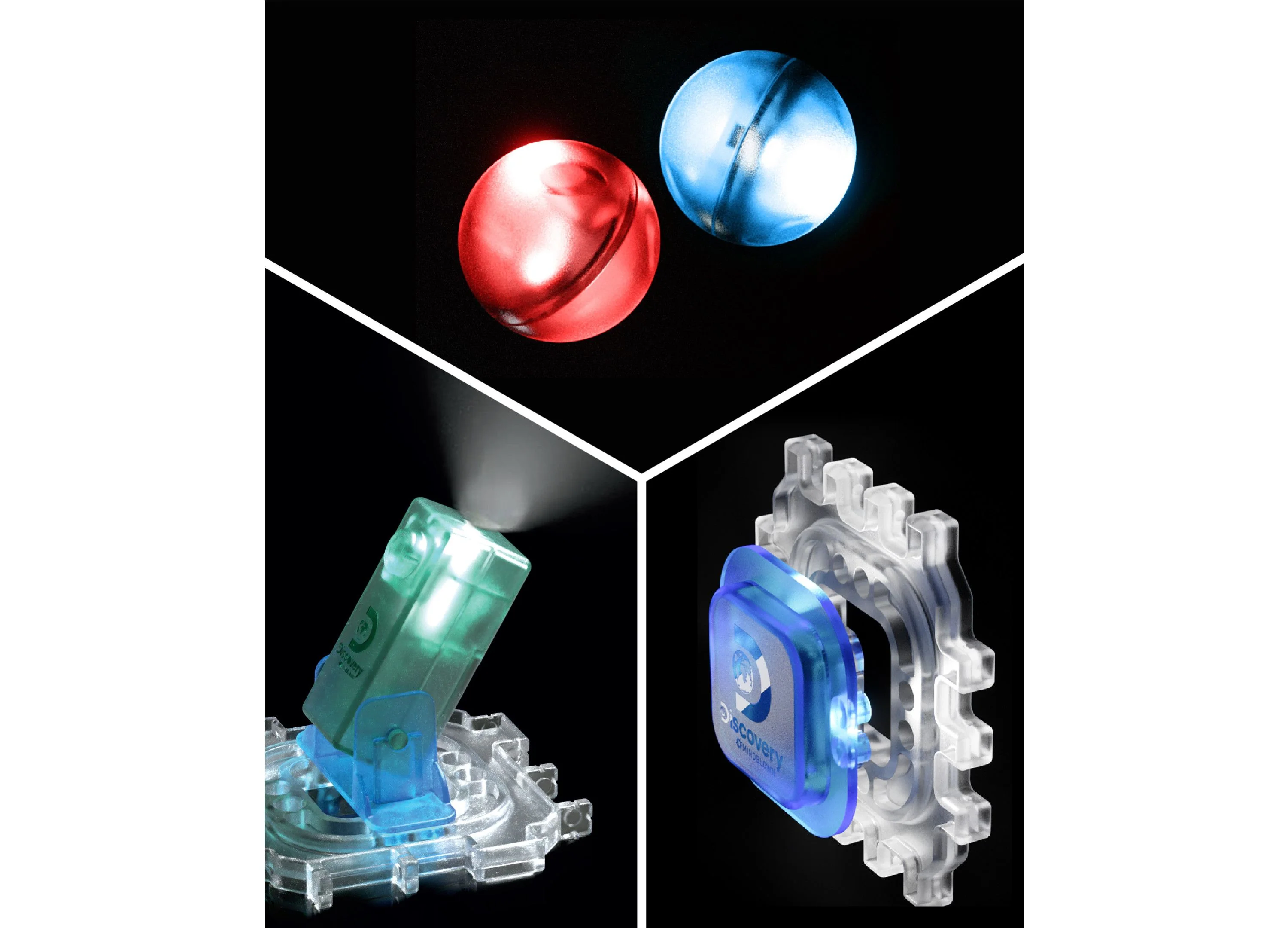 Discovery #MINDBLOWN Glow Roll Marble Run Light-Up Construction Set - Image 11