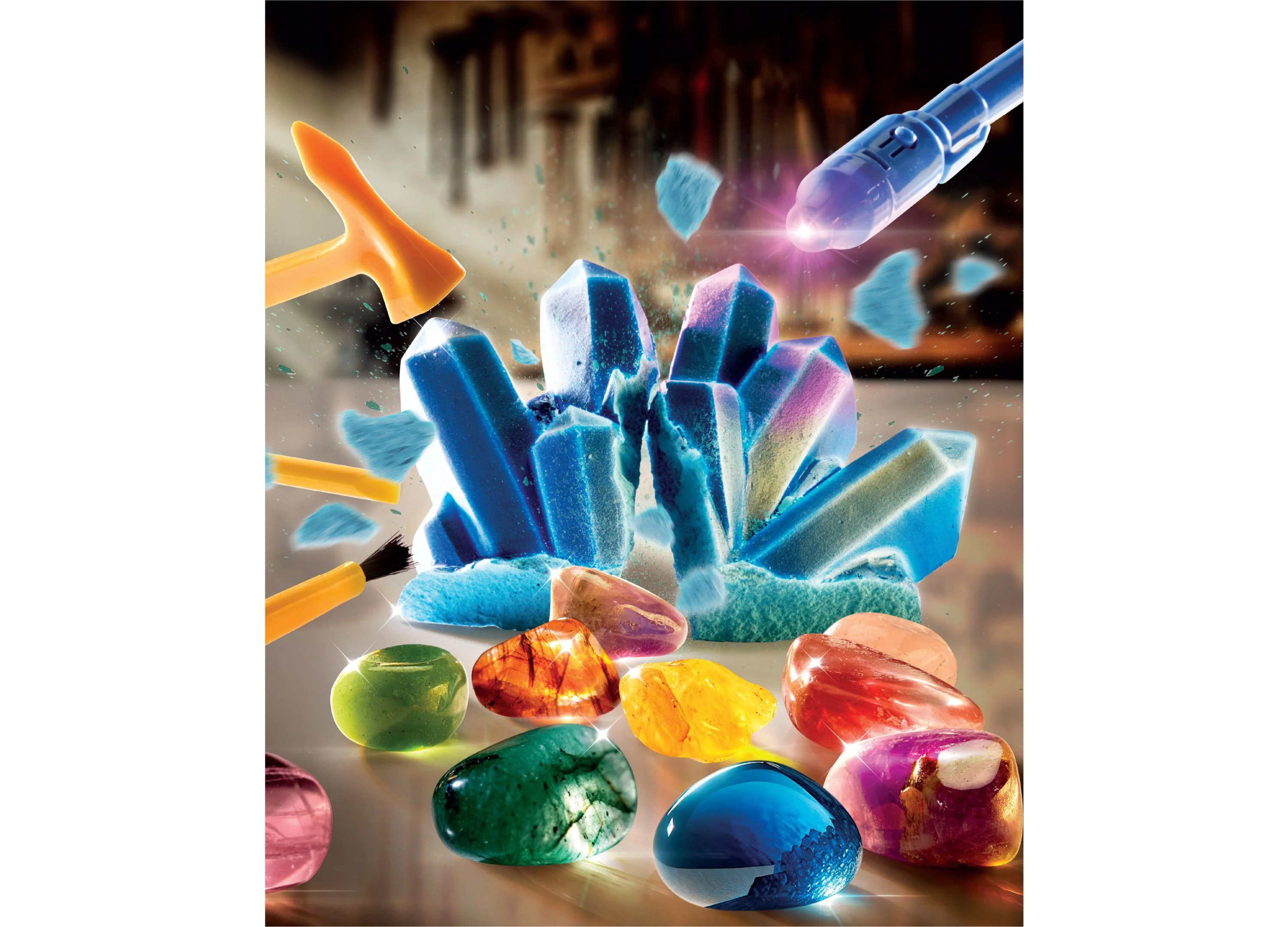 Discovery #MINDBLOWN Gemstone Excavation Adventure Kit (4 Piece Set) - Image 2