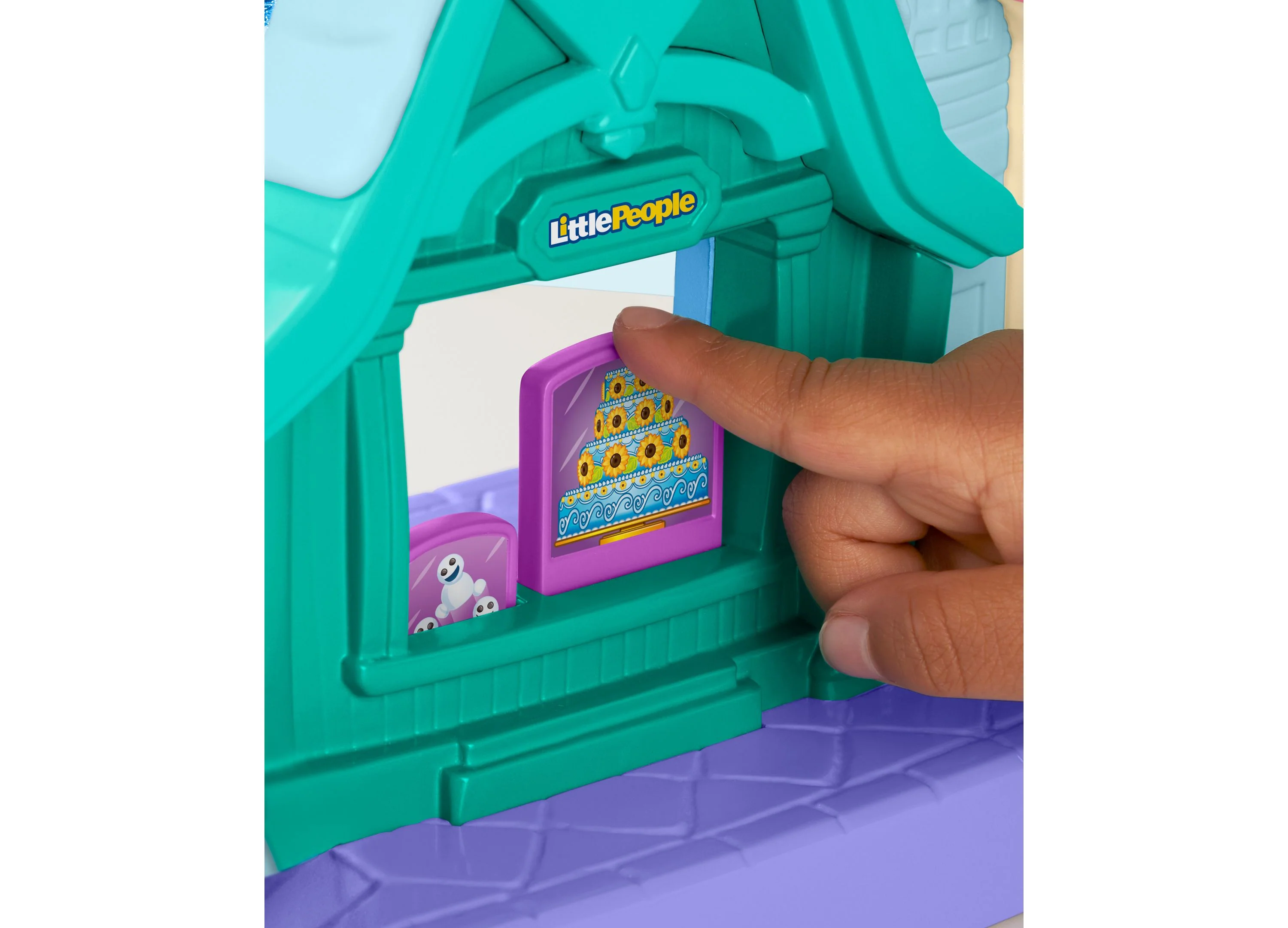 Disney Frozen Arendelle Sledding Adventures Little People Playset with Elsa & Olaf Figures - Image 2