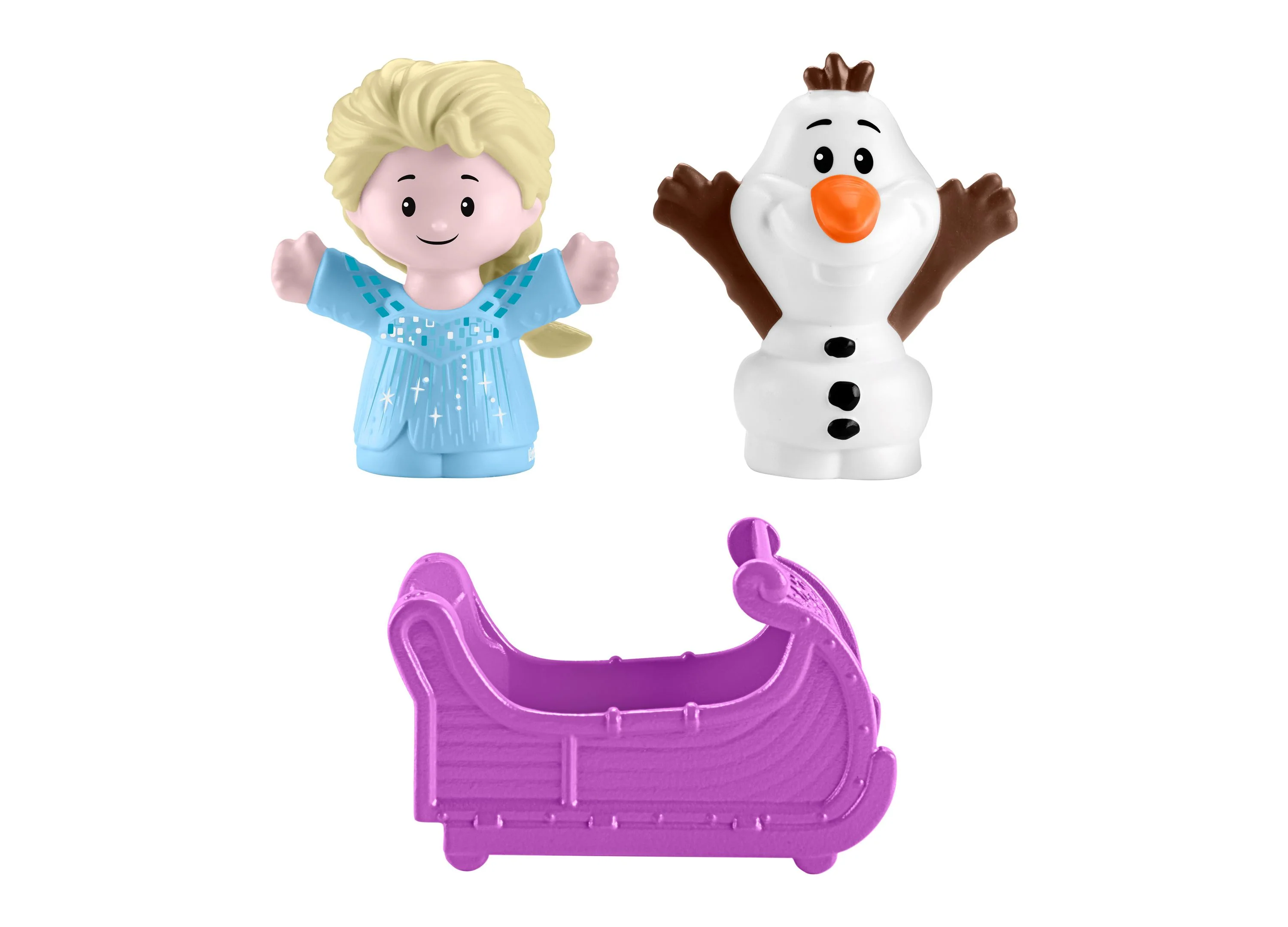 Disney Frozen Arendelle Sledding Adventures Little People Playset with Elsa & Olaf Figures - Image 6