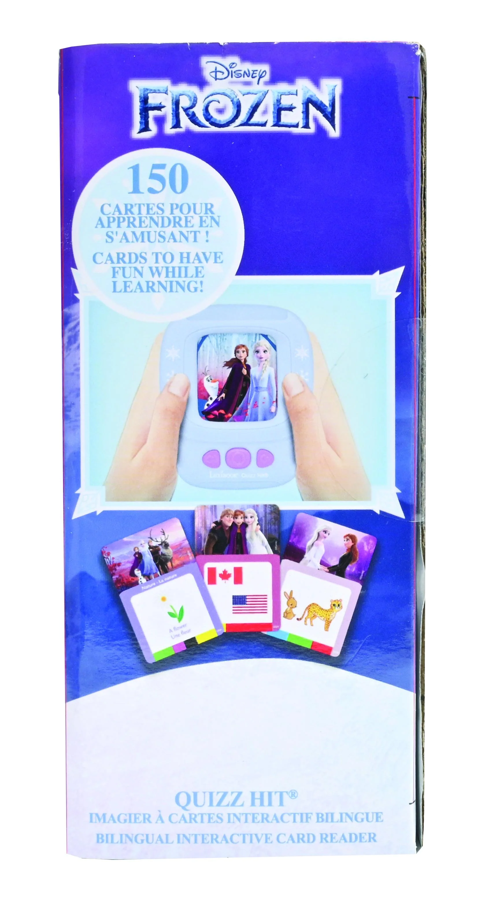 Disney Frozen Interactive Bilingual Card Reader - Educational Quiz Game - Image 2