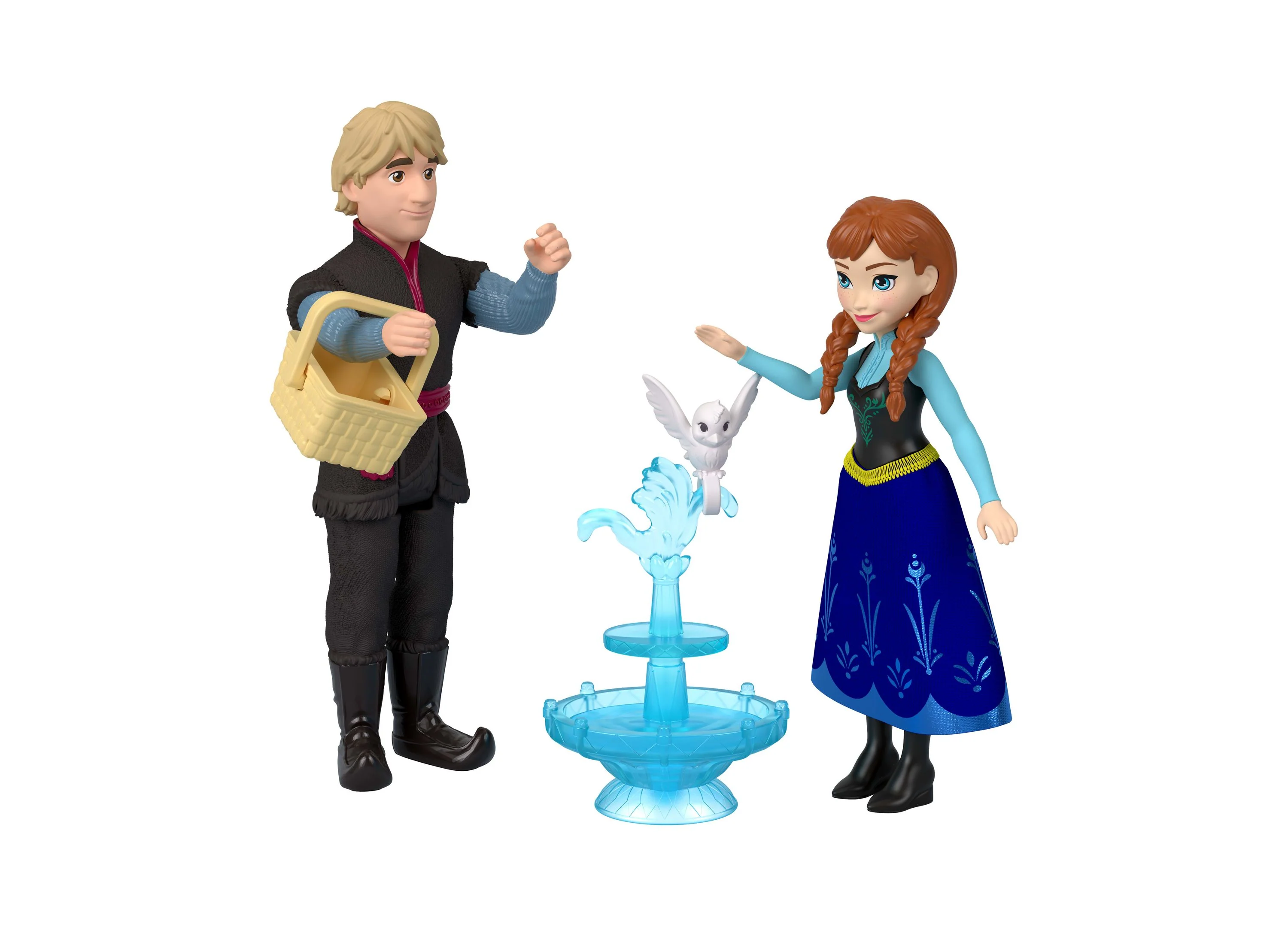 Disney Frozen Anna and Elsa Character Set with Kristoff and Olaf - Image 4