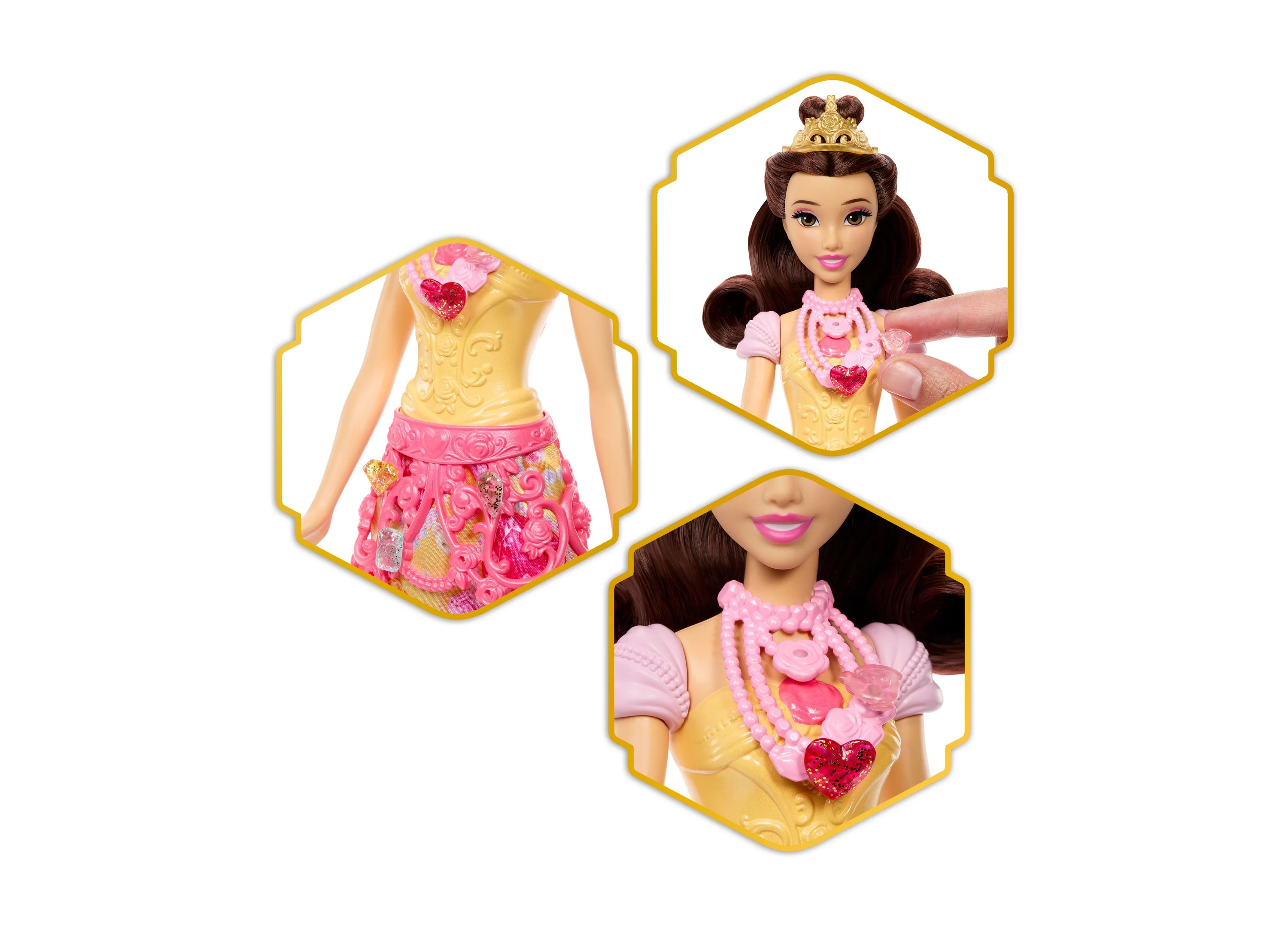 Disney Princess - Jewel Reveal Surprise Belle Fashion Doll - Image 4