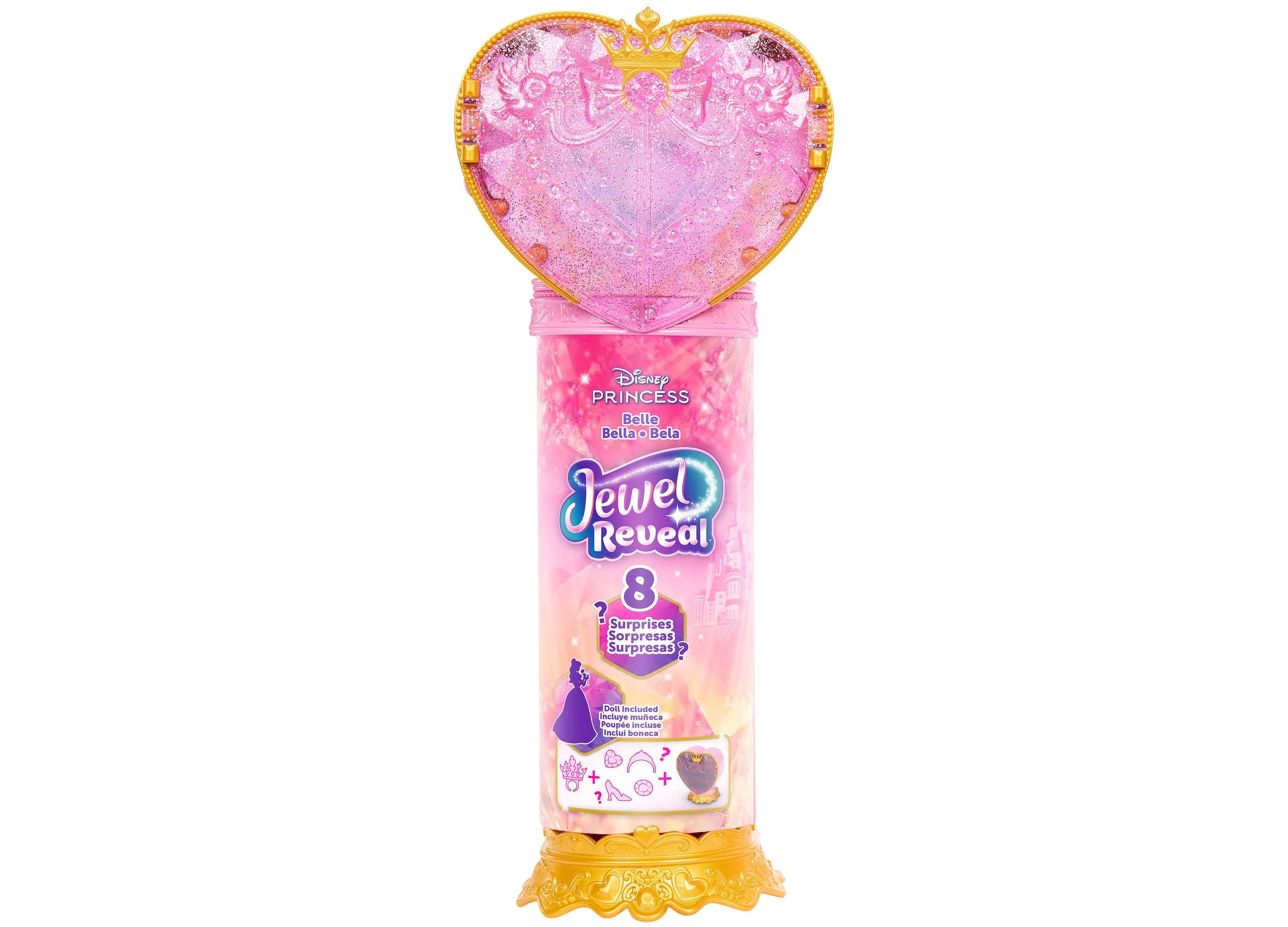 Disney Princess - Jewel Reveal Surprise Belle Fashion Doll - Image 5