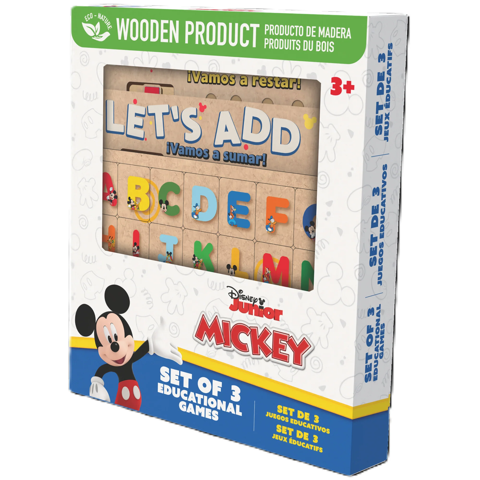 Disney Mickey Mouse 3-In-1 Wooden Puzzle Set - 65 Pieces - Image 5