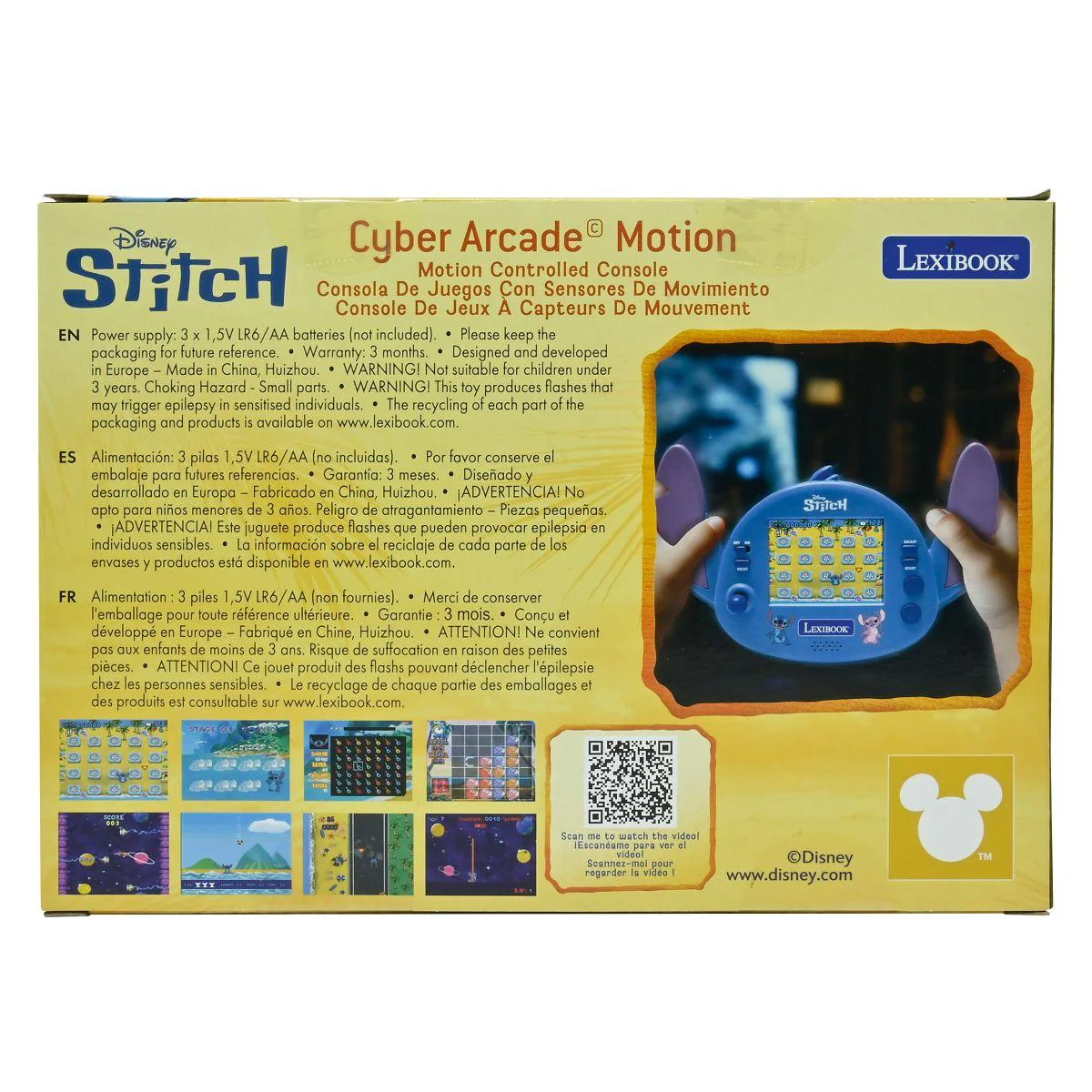 Disney Stitch Cyber Arcade Motion Console with Gesture Control and 50 Games - Image 8