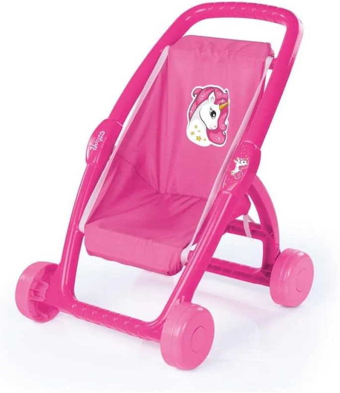 Dolu Pink Unicorn Doll Stroller - Ergonomic, Durable Playset for Toddlers - Image 2