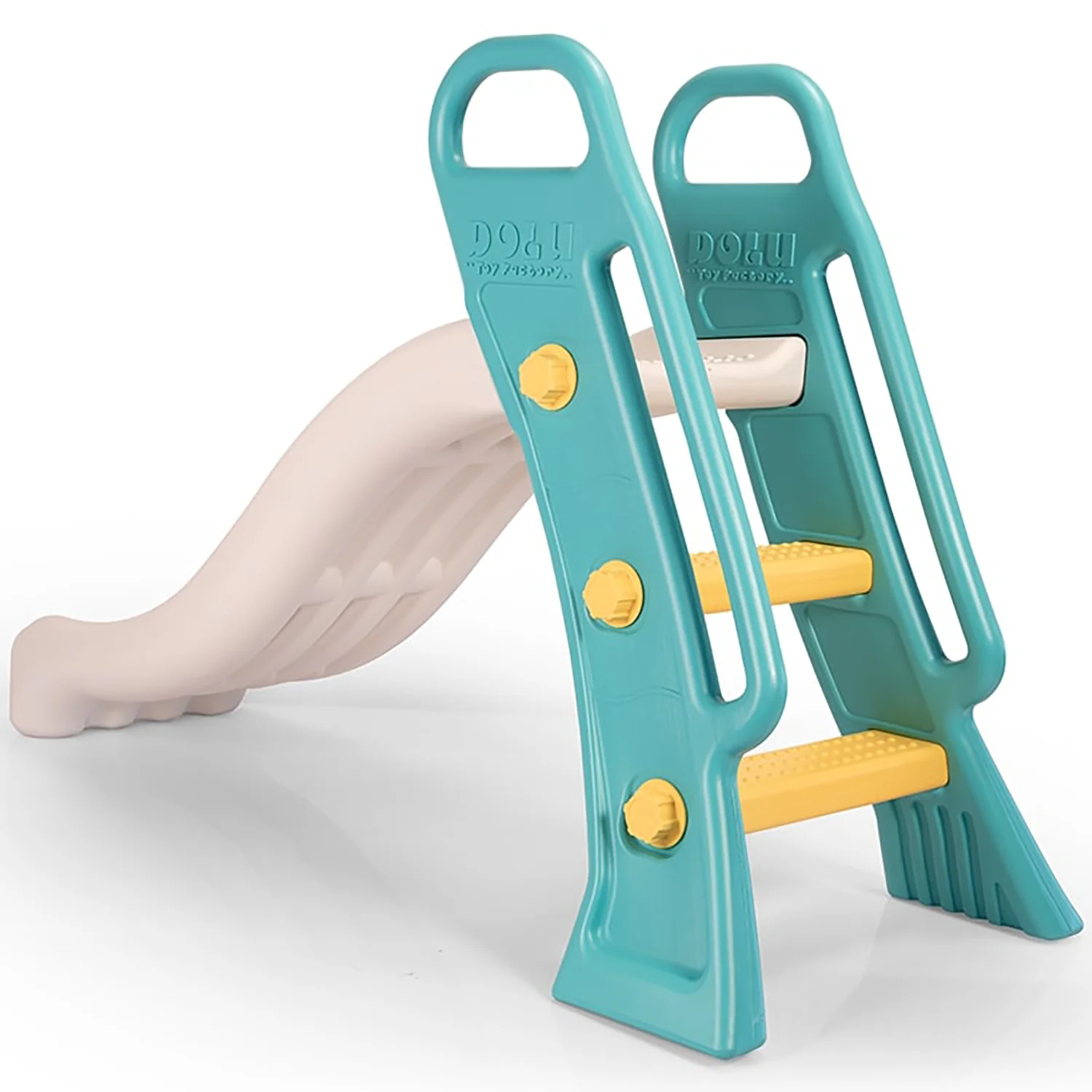 Dolu Junior Slide in Green-Yellow-White for Toddlers, Indoor-Outdoor Slide - Image 4