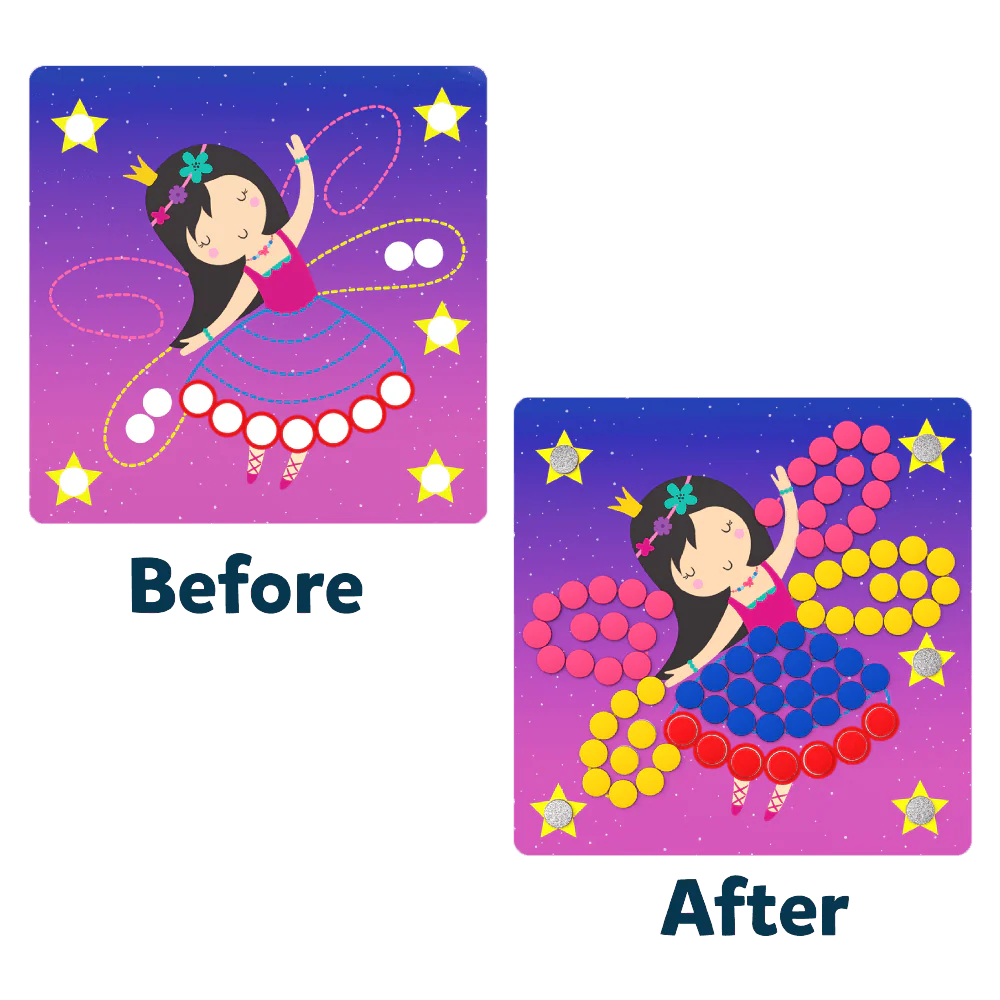 Dot It! Unicorn & Princess Sticker Art Kit - Magical Themes - Image 2