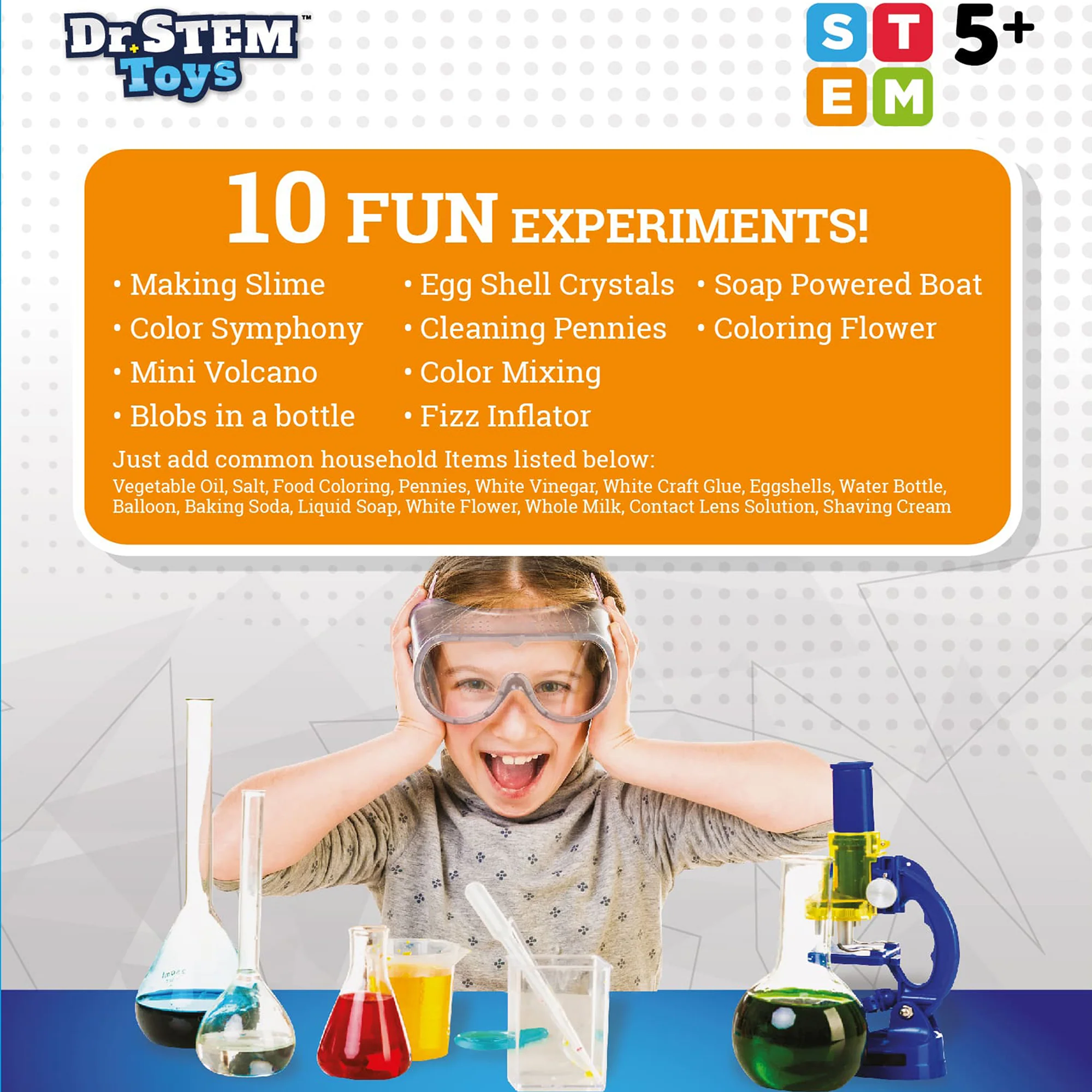 Dr. STEM Chemistry Adventure Set - 10 Experiment Kit for Kids Age 5+ - Image 4