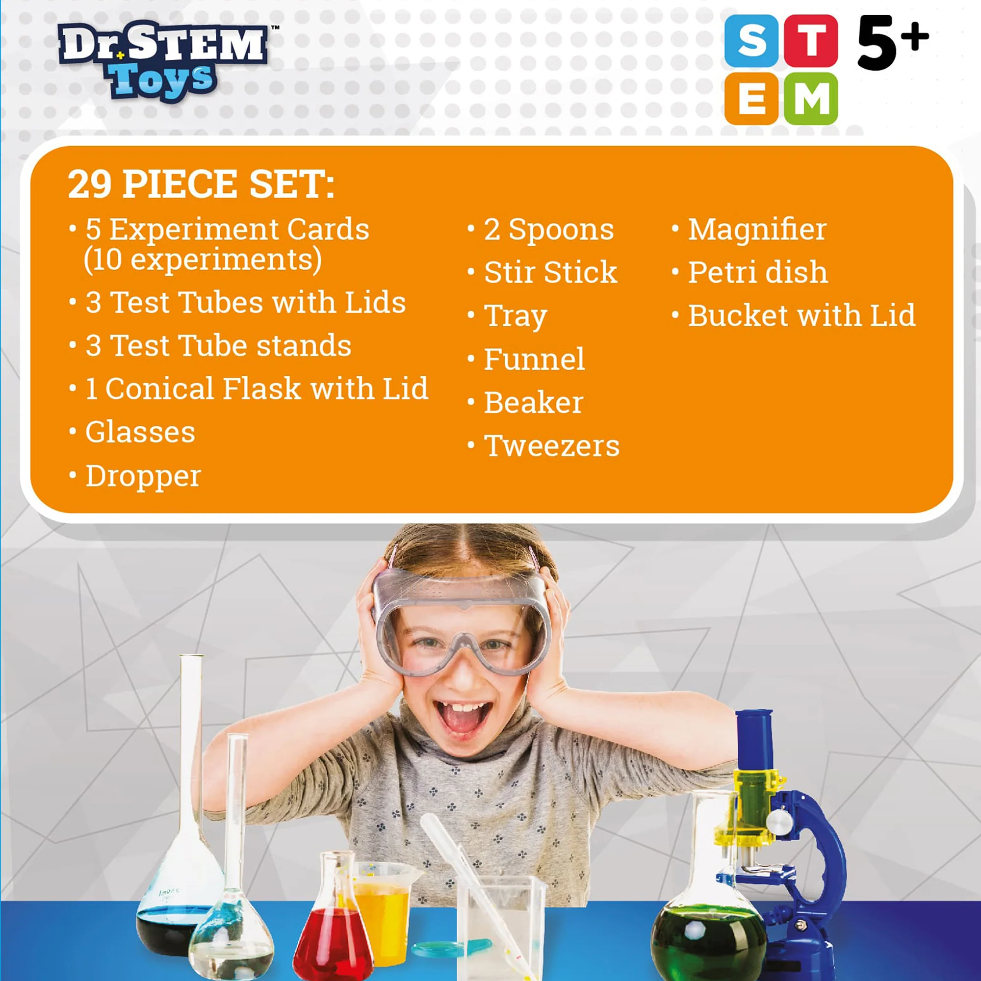 Dr. STEM Chemistry Adventure Set - 10 Experiment Kit for Kids Age 5+ - Image 5