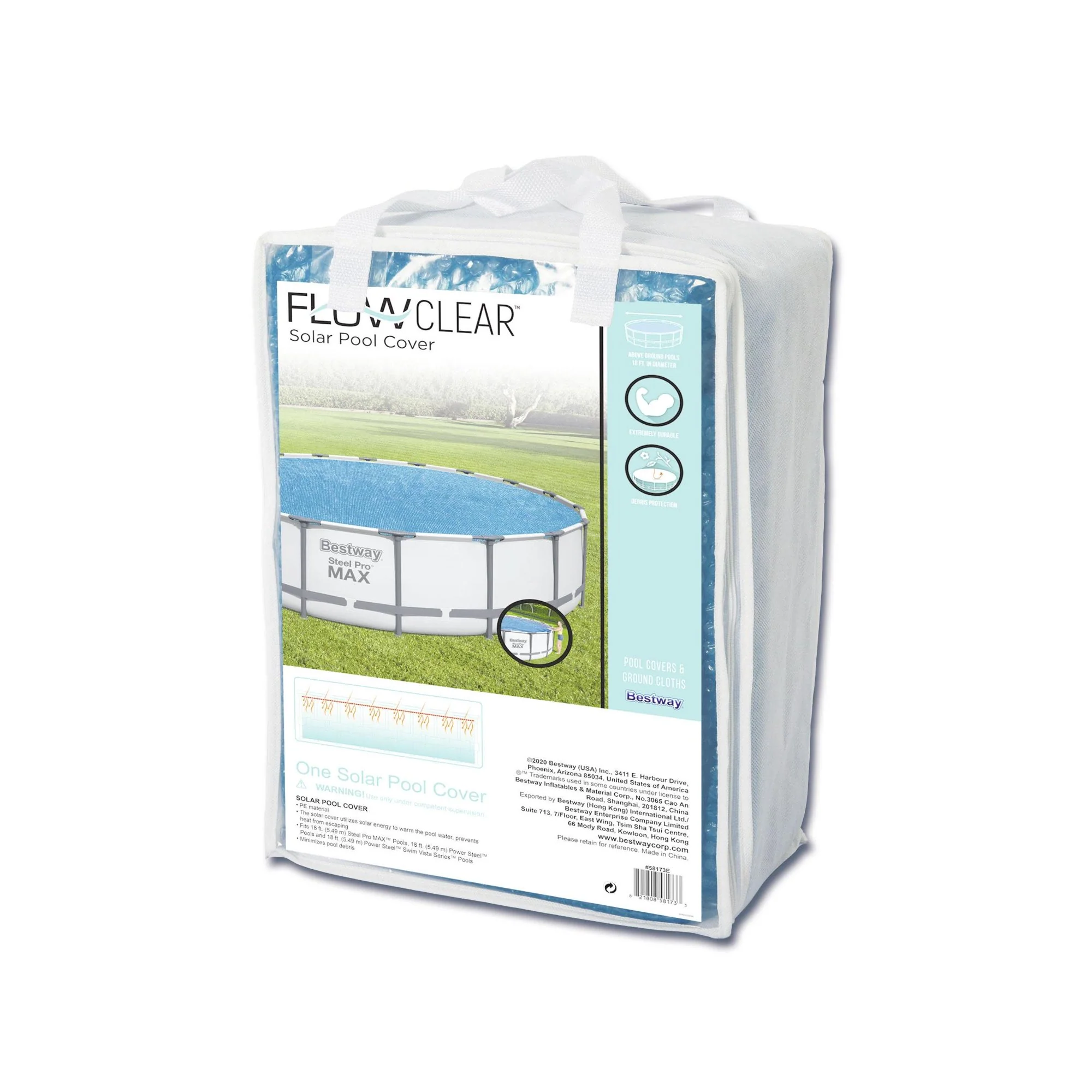 Bestway Flowclear 12' Solar Pool Cover for Warm, Clean Water - Image 2