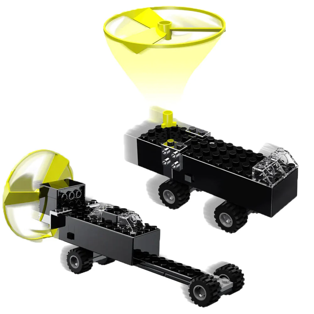 E-Blox Power Blox 10-in-1 Electric Crazy Action Racers Building Set - 24pcs, For Kids Aged 8+ - Image 4