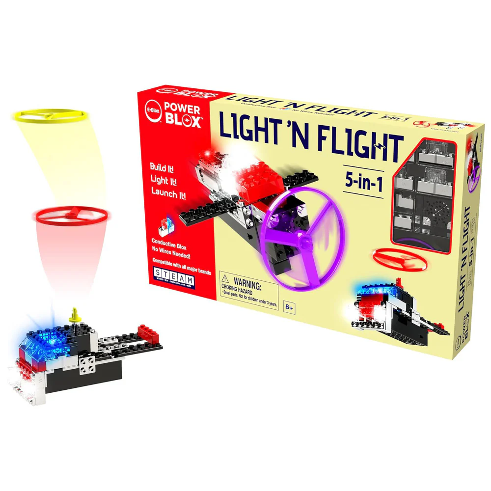 E-Blox Power Blox Light 'N Flight 5-in-1 Building Set - 58pcs, for Kids Ages 8+ - Image 7