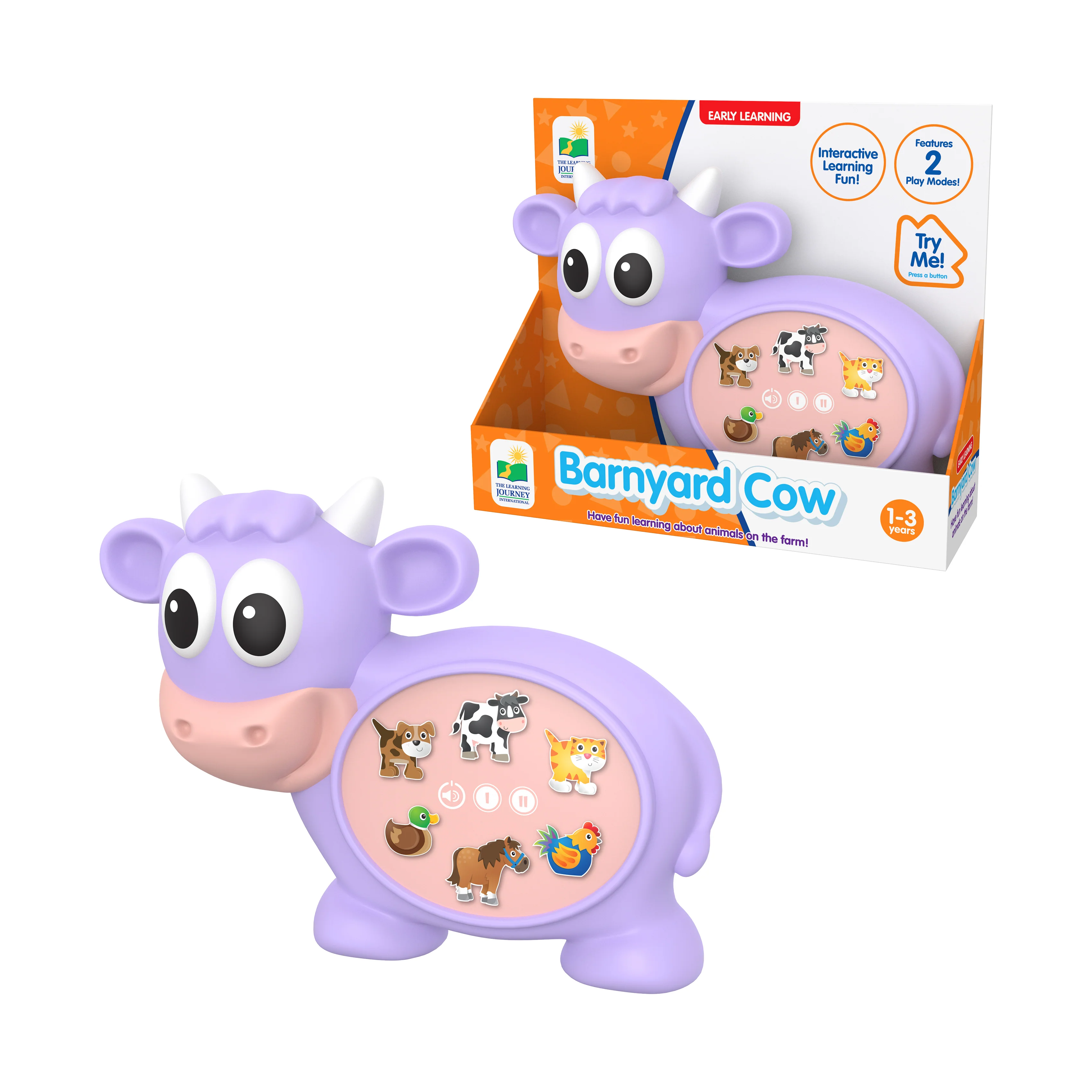 Early Learning - Barnyard Cow Interactive Learning Toy - Image 3