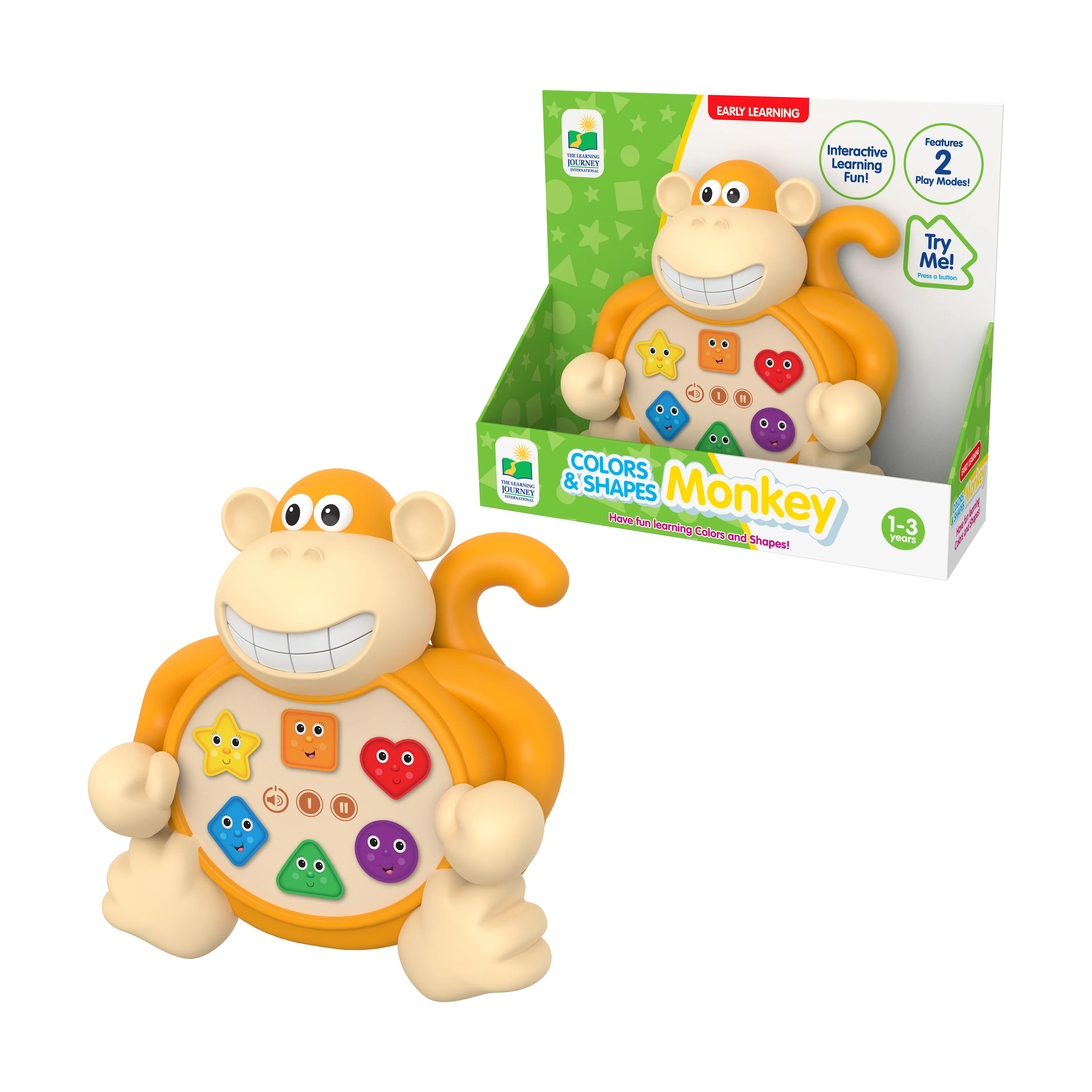 Early Learning Colors & Shapes Monkey - Interactive Educational Toy - Image 3