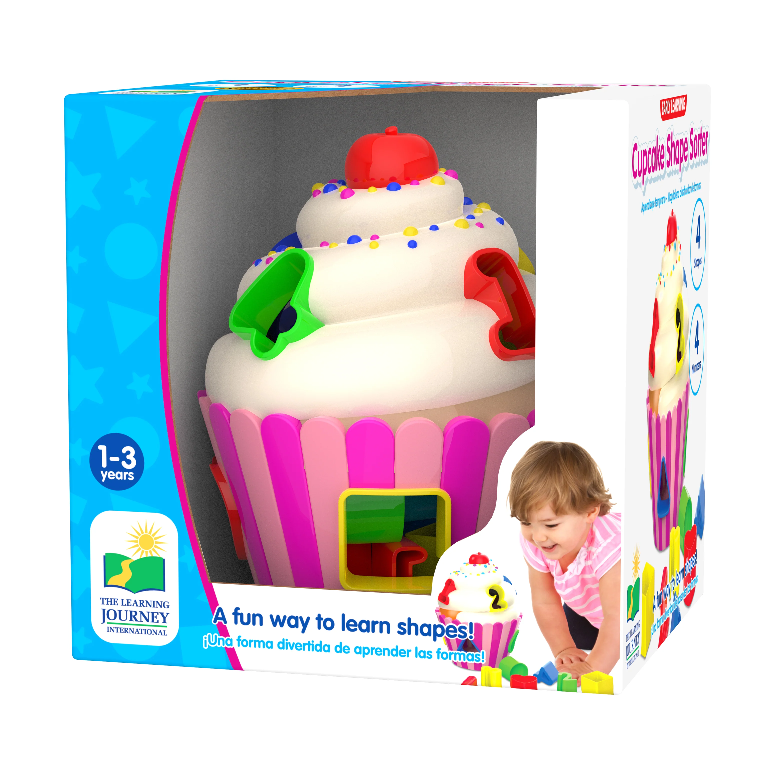 Early Learning Cupcake Shape Sorter - Colorful Learning Fun!