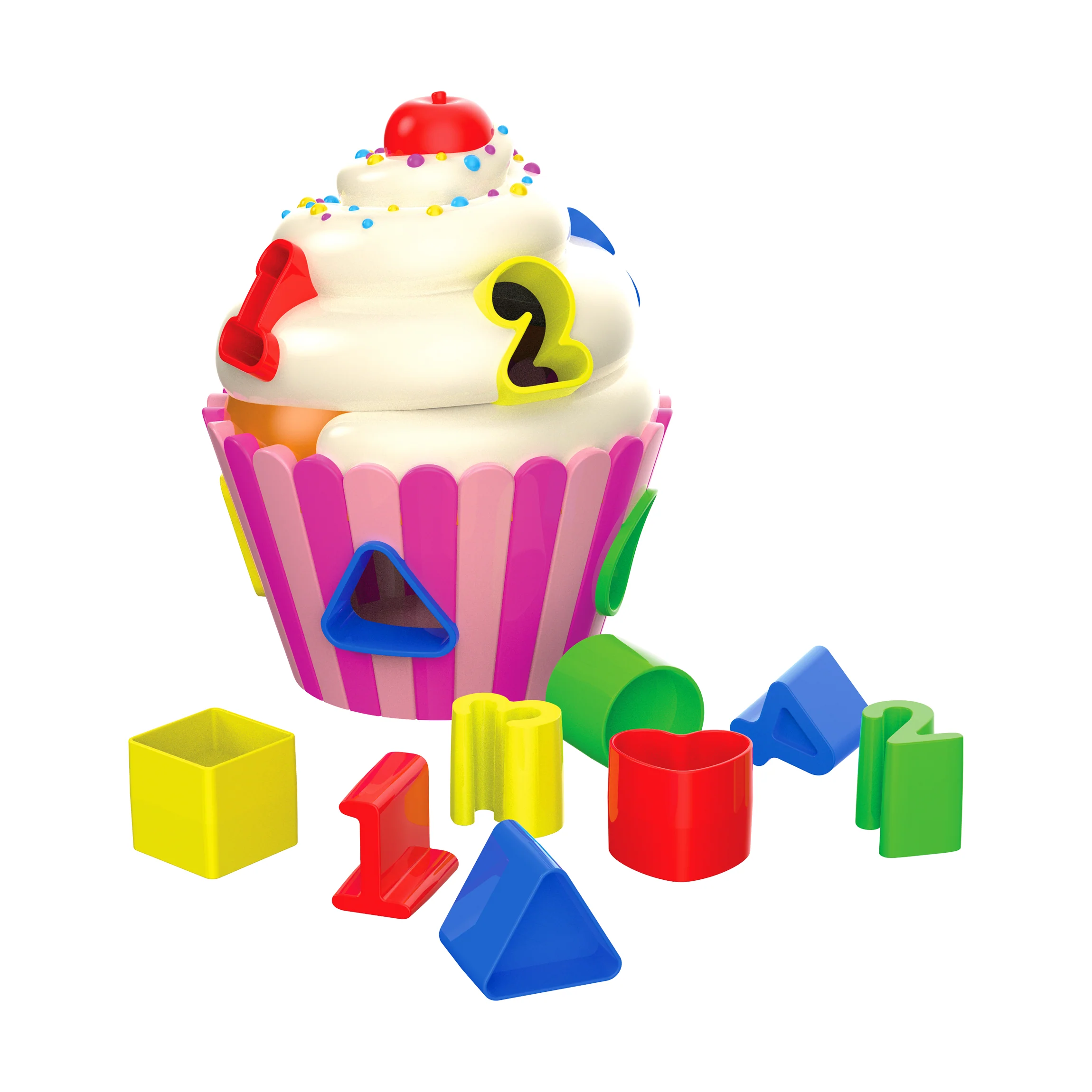 Early Learning Cupcake Shape Sorter - Colorful Learning Fun! - Image 2