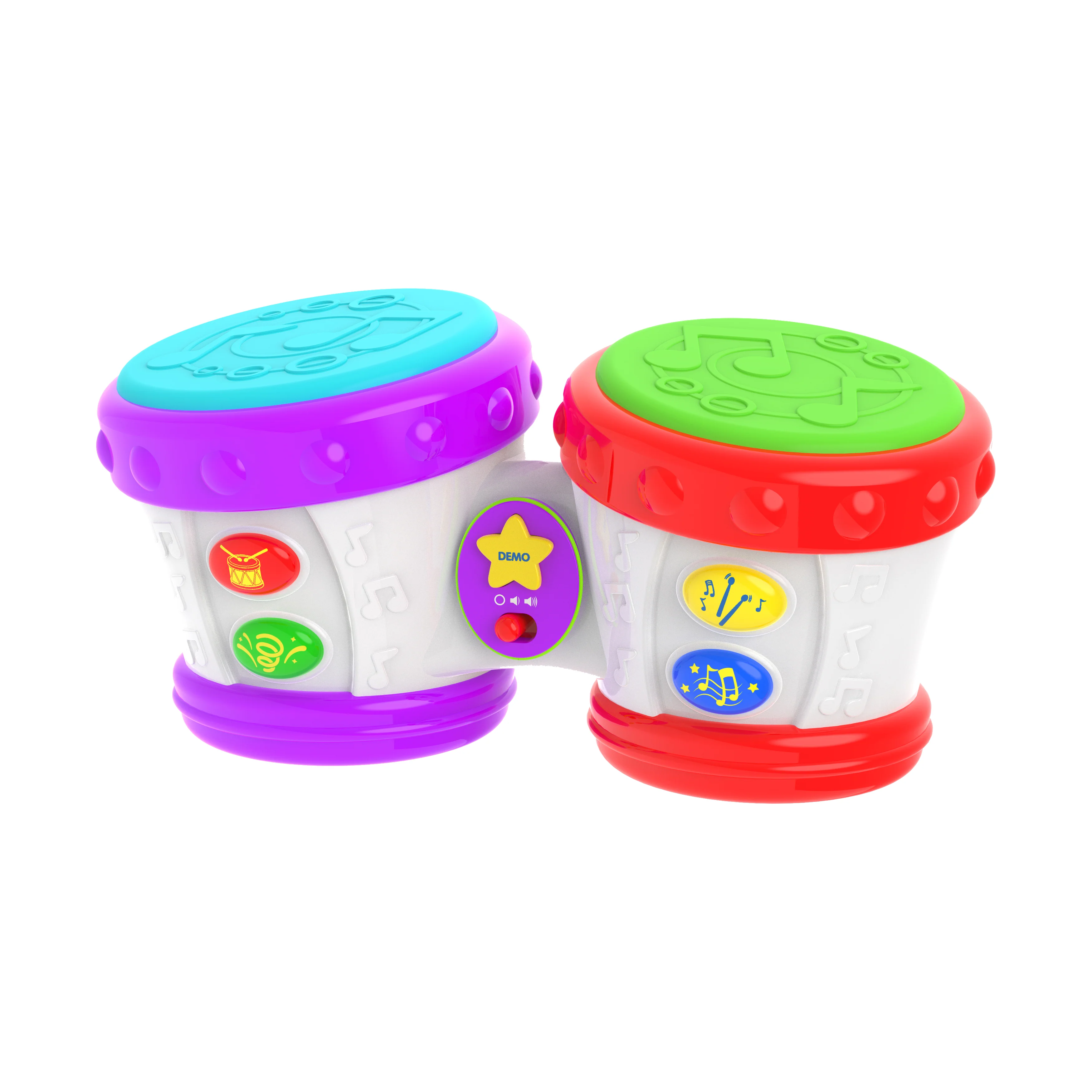 Early Learning Little Baby Bongo Drums Interactive Musical Toy - Image 2