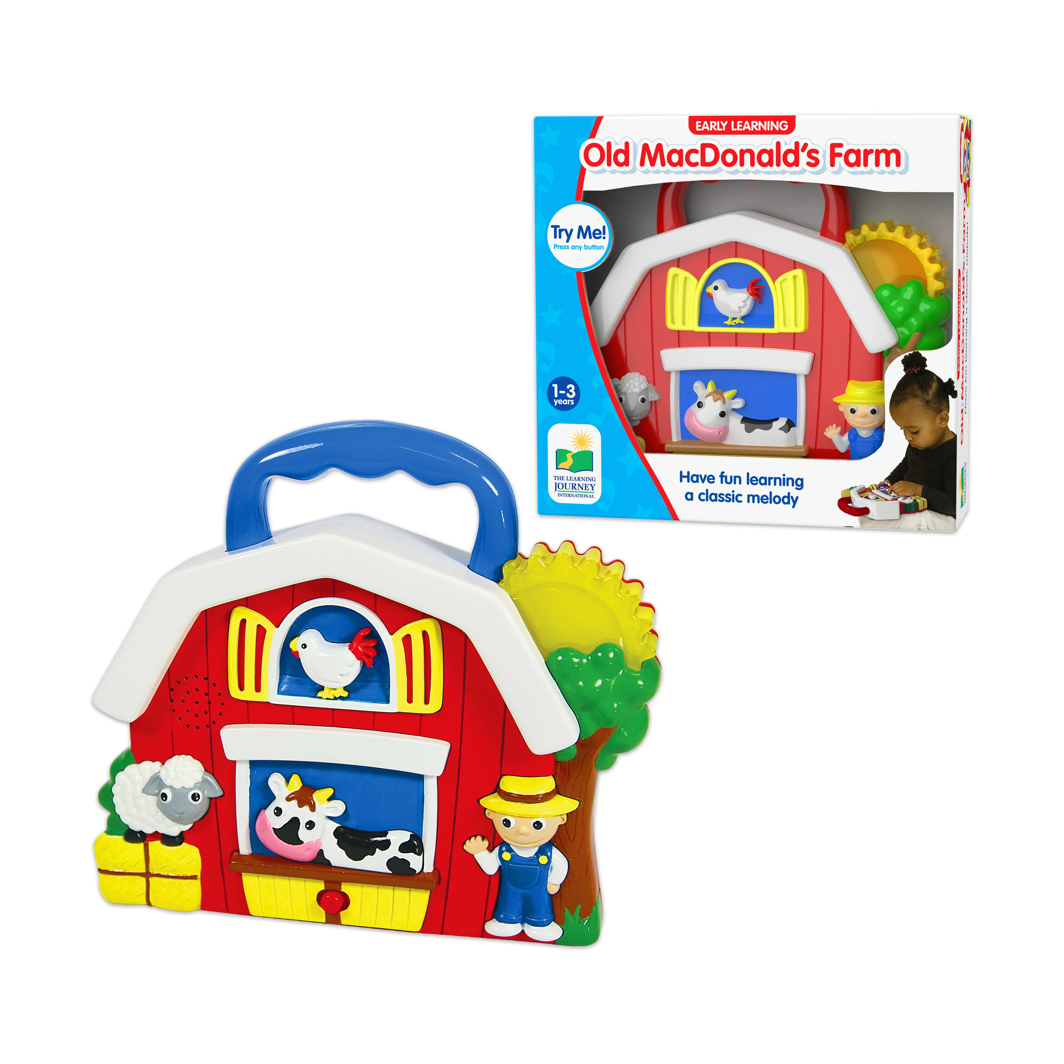 Early Learning - Old MacDonald's Farm Interactive Toy Barn - Image 3