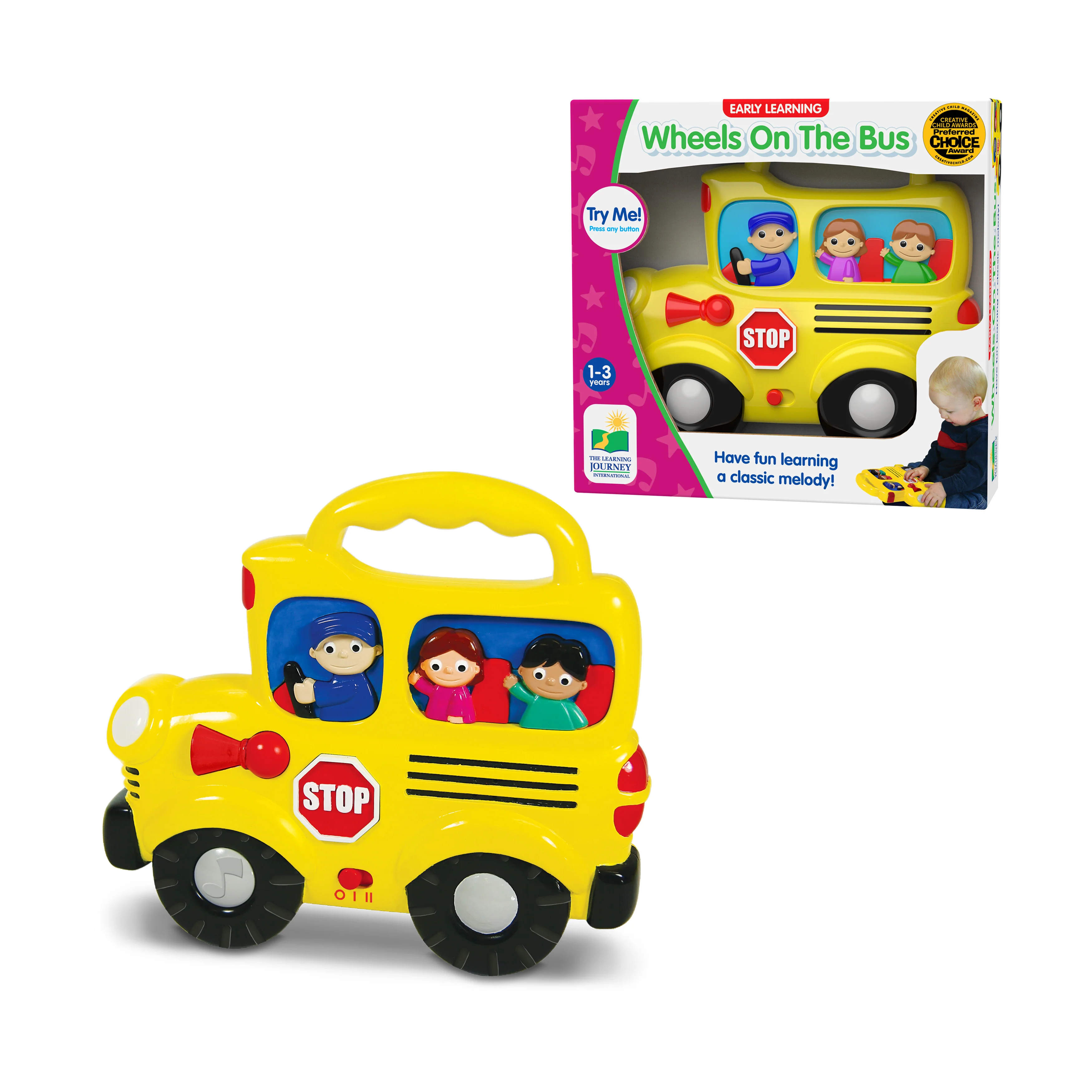 Early Learning Wheels on the Bus Interactive Toy - Image 3