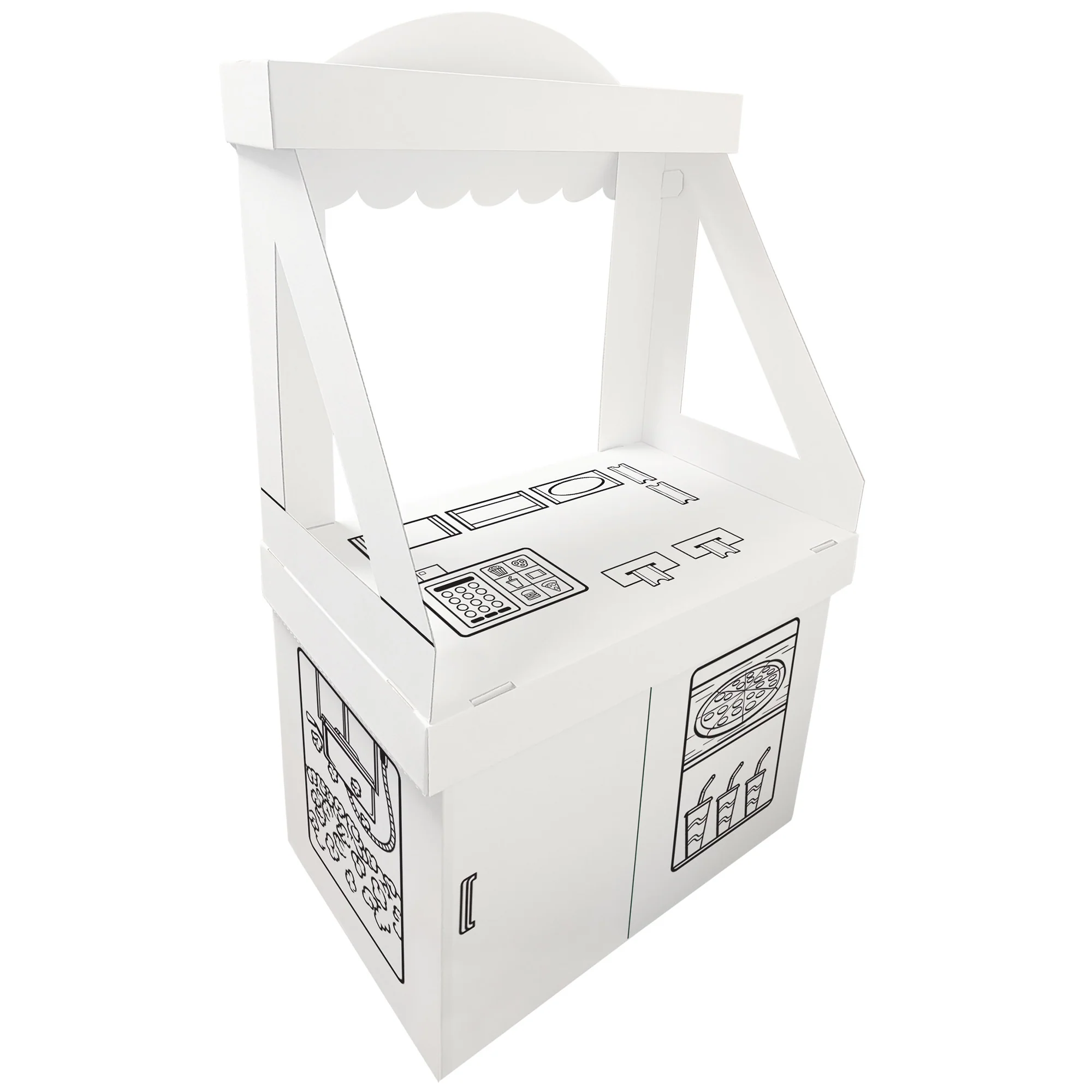Easy Playhouse Movie Concession Snack Stand Cardboard Playhouse - Image 3