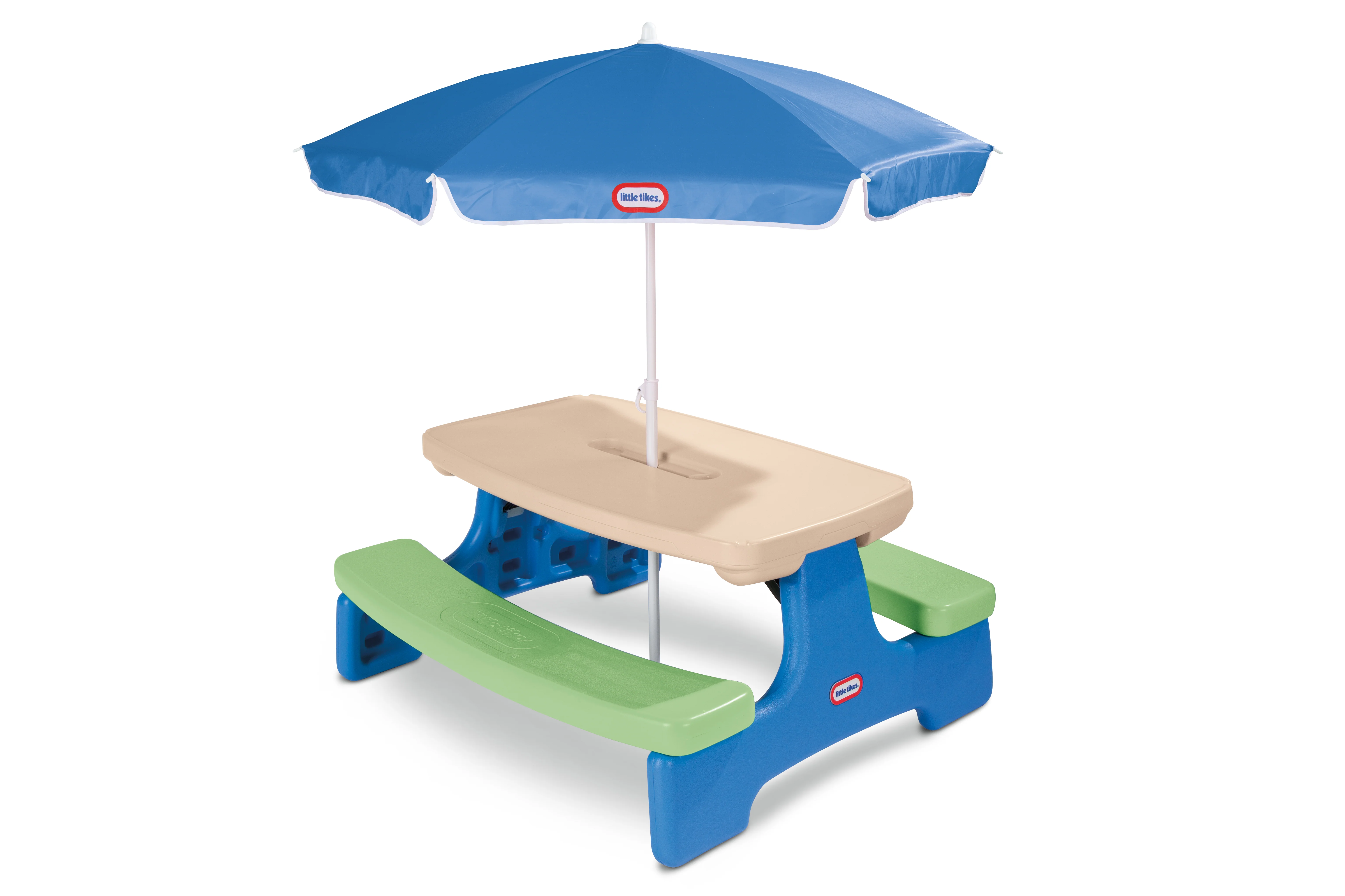 Little Tikes Easy Store Picnic Table with UV Protection Umbrella - Image 2