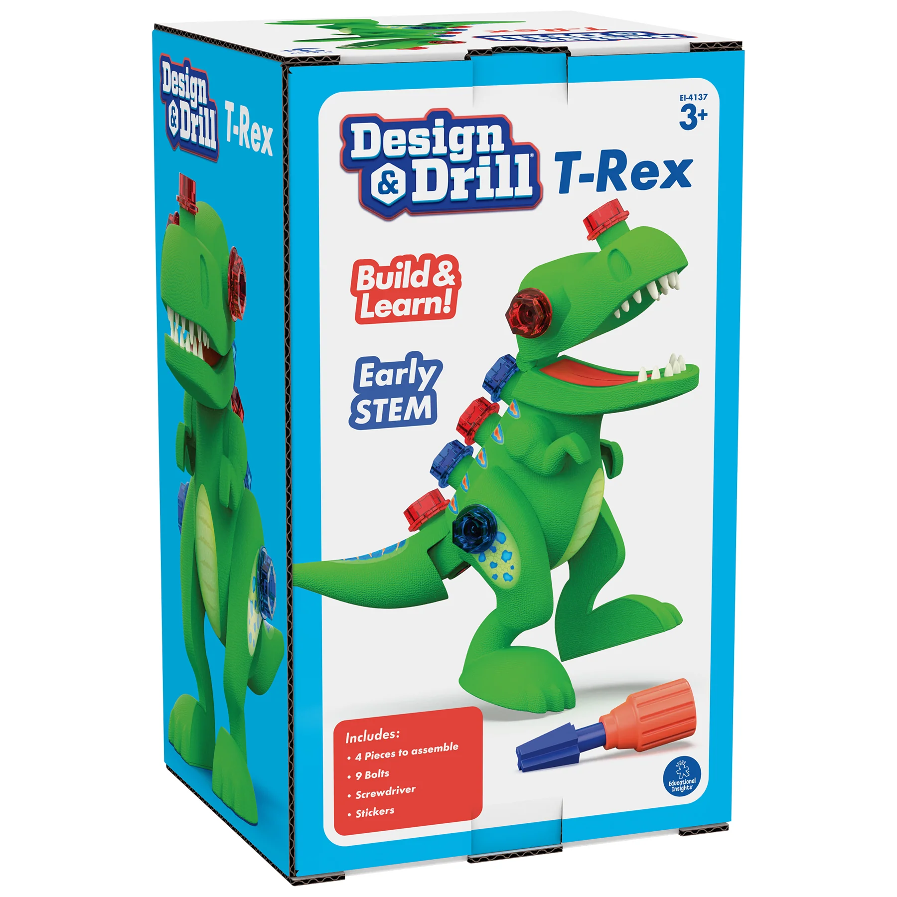 Educational Insights Design & Drill T-Rex - Interactive Dinosaur Toy - Image 2
