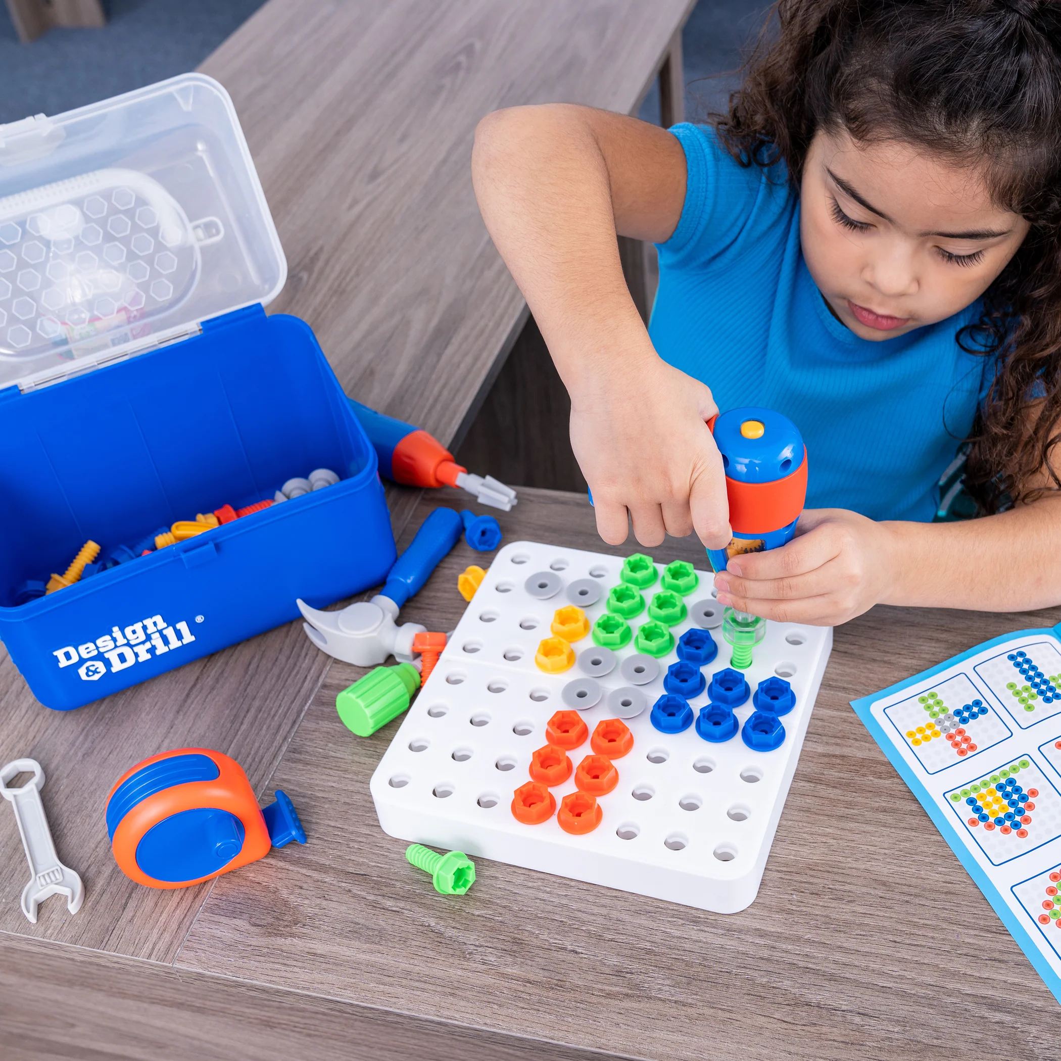 Educ “Educational Insights Design & Drill Toolbox - Vibrant STEM Toy Kit” - Image 4