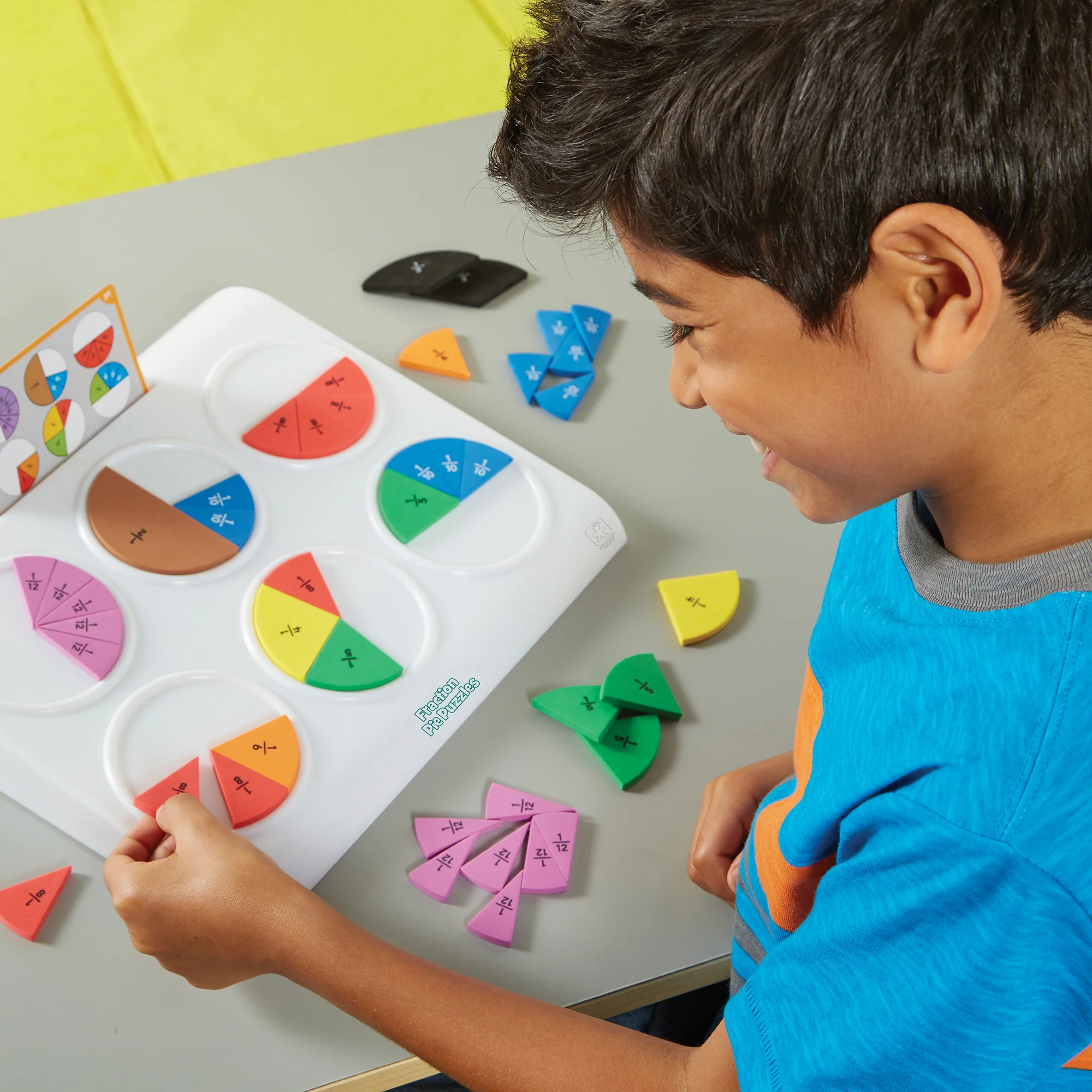 Educational Insights Fraction Pie Puzzles - Engaging Math Learning Toy - Image 3
