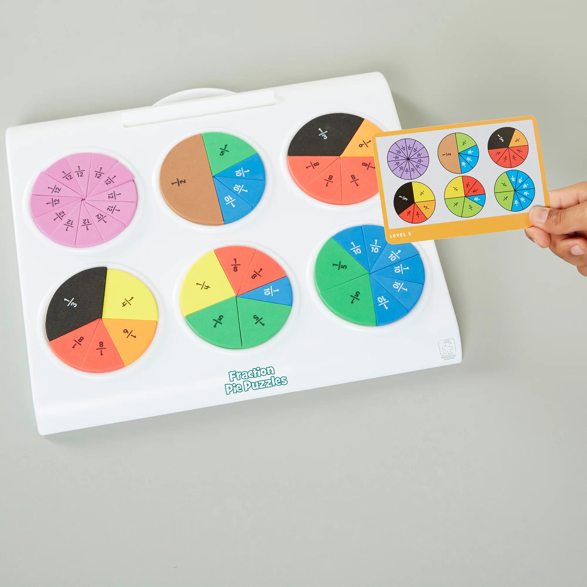 Educational Insights Fraction Pie Puzzles - Engaging Math Learning Toy - Image 5
