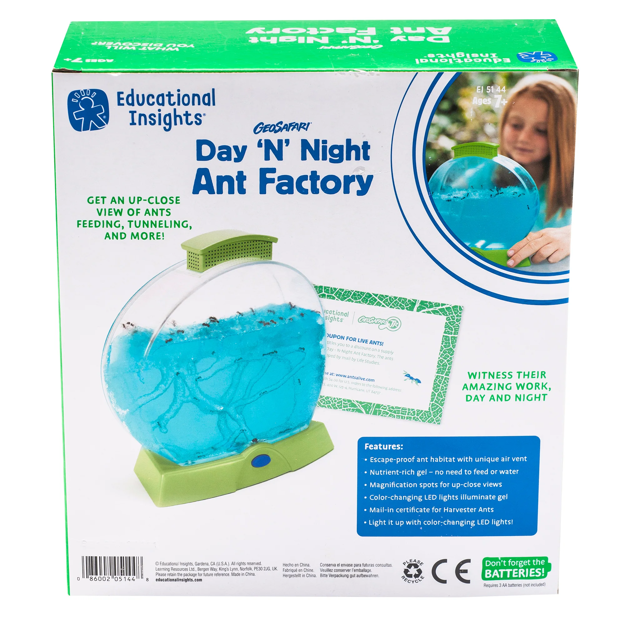 Educational Insights Geosafari® Day 'N' Night Ant Farm - Image 3