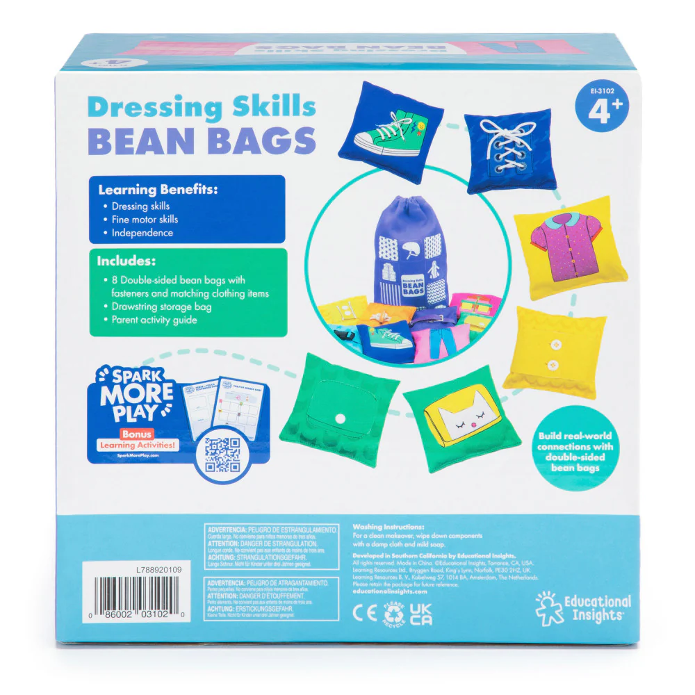 Educational Insights Learn to Dress Myself Bean Bags - Interactive Dressing Skills Toy - Image 3