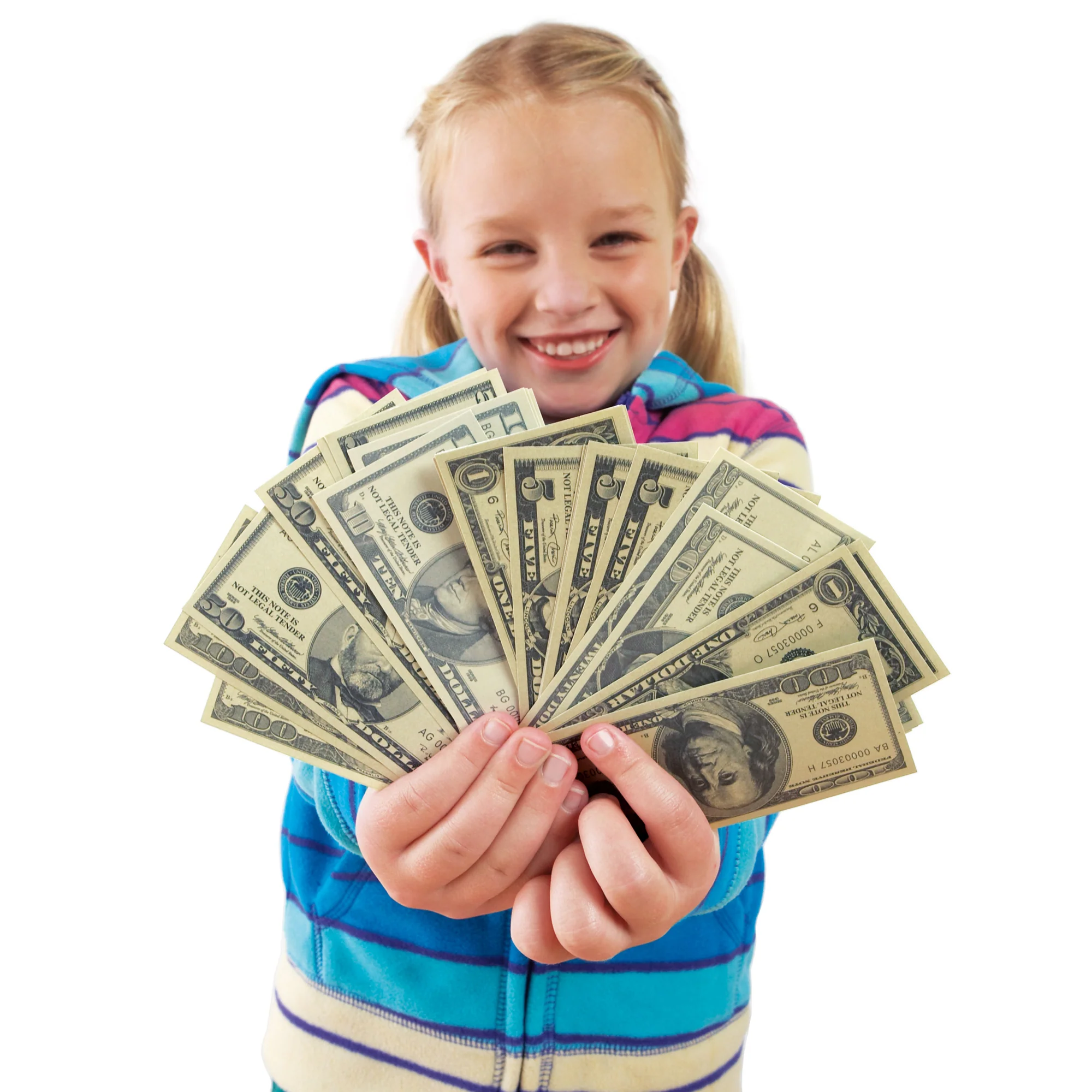 Educational Insights Play Money, Coins & Bills Deluxe Set - Realistic Pretend Currency - Image 2