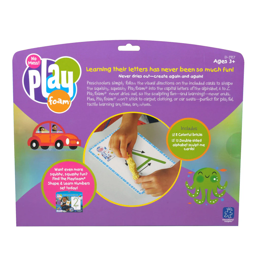 Educational Insights Playfoam Shape & Learn Alphabet Set - Multicolor - 2 Sets - Image 4