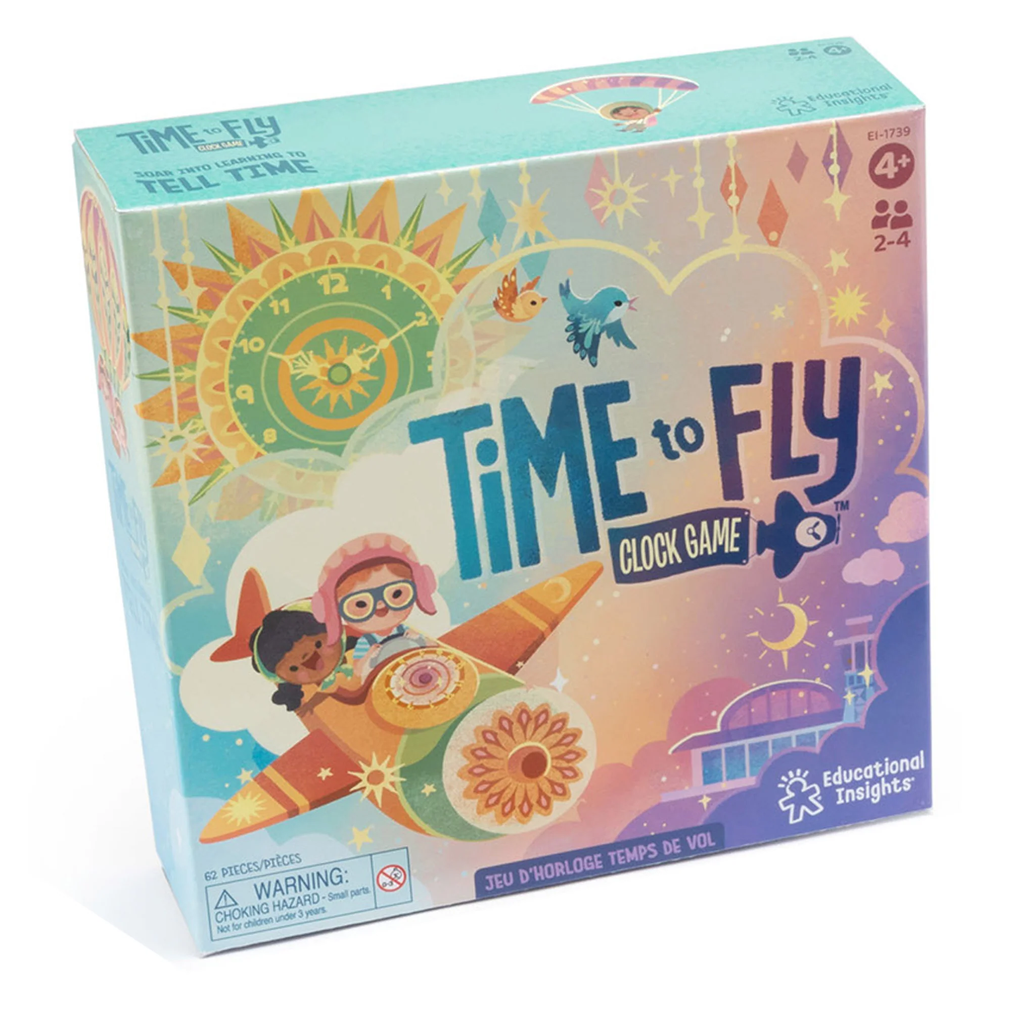 Educational Insights Time Flies Game - Learn to Tell Time - Image 2