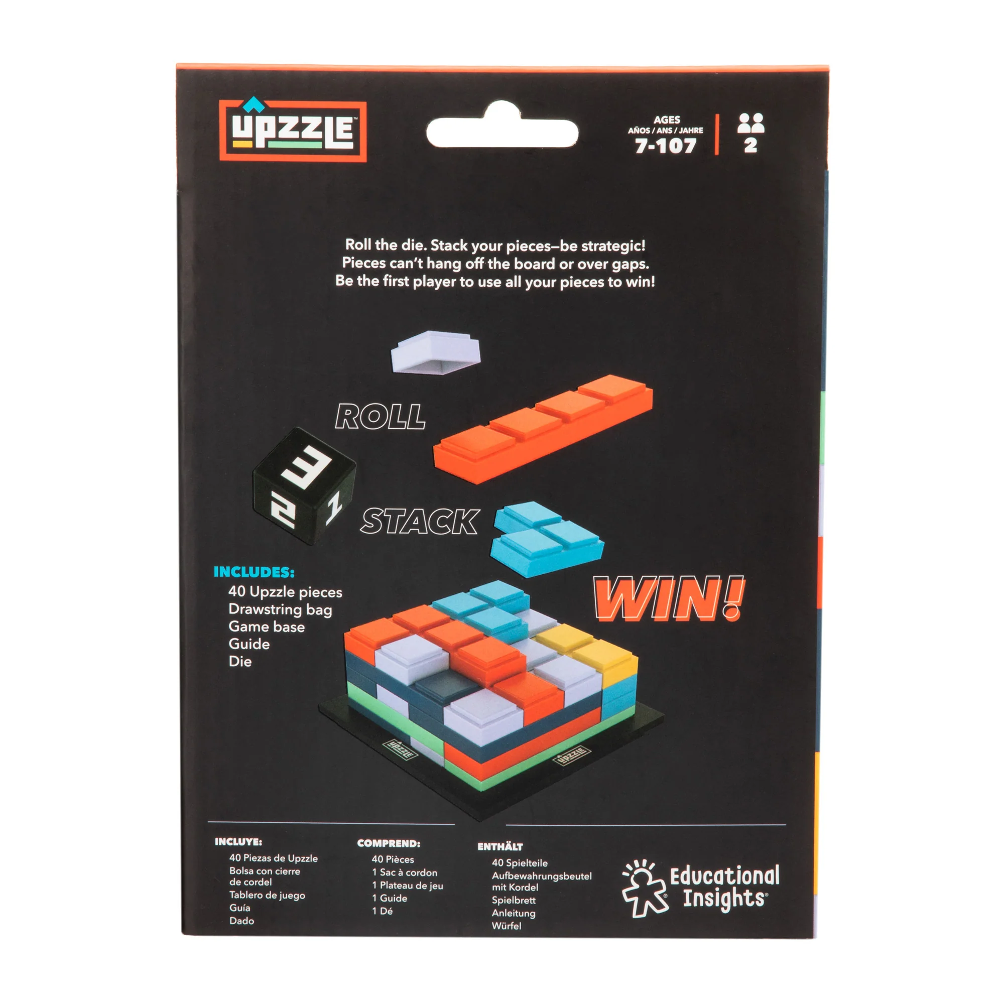 Educational Insights Upzzle Strategic Stacking Puzzle Game - Image 4