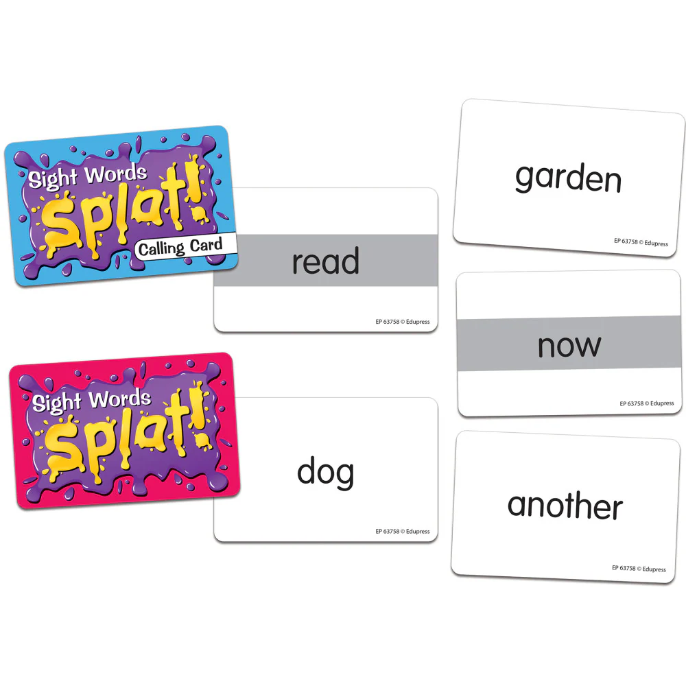 Edupress Sight Words Splat Game - Color-Coded Decks - Grades 1-2 - Image 6