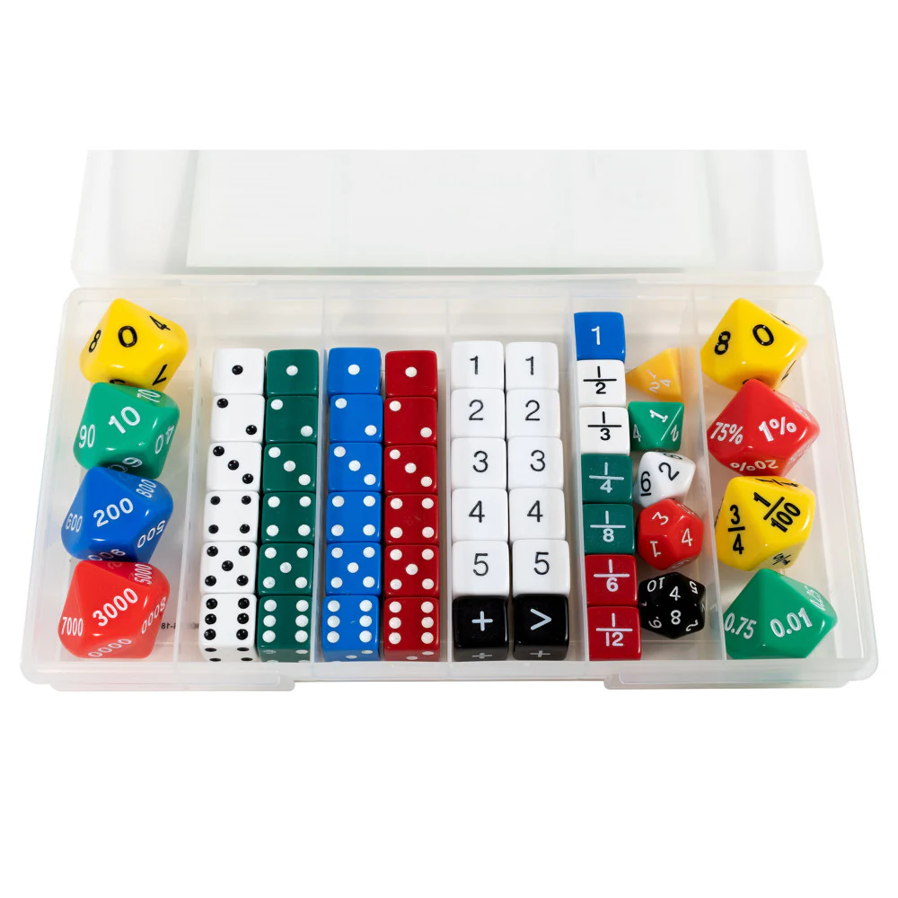 edxeducation Engaging Classroom Dice Set - Multifunctional Math Learning Aid - Image 2