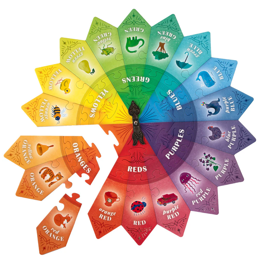 eeBoo Color Puzzle Spinner Game - Educational Toy, 24 Pieces, Ages 3+ - Image 3