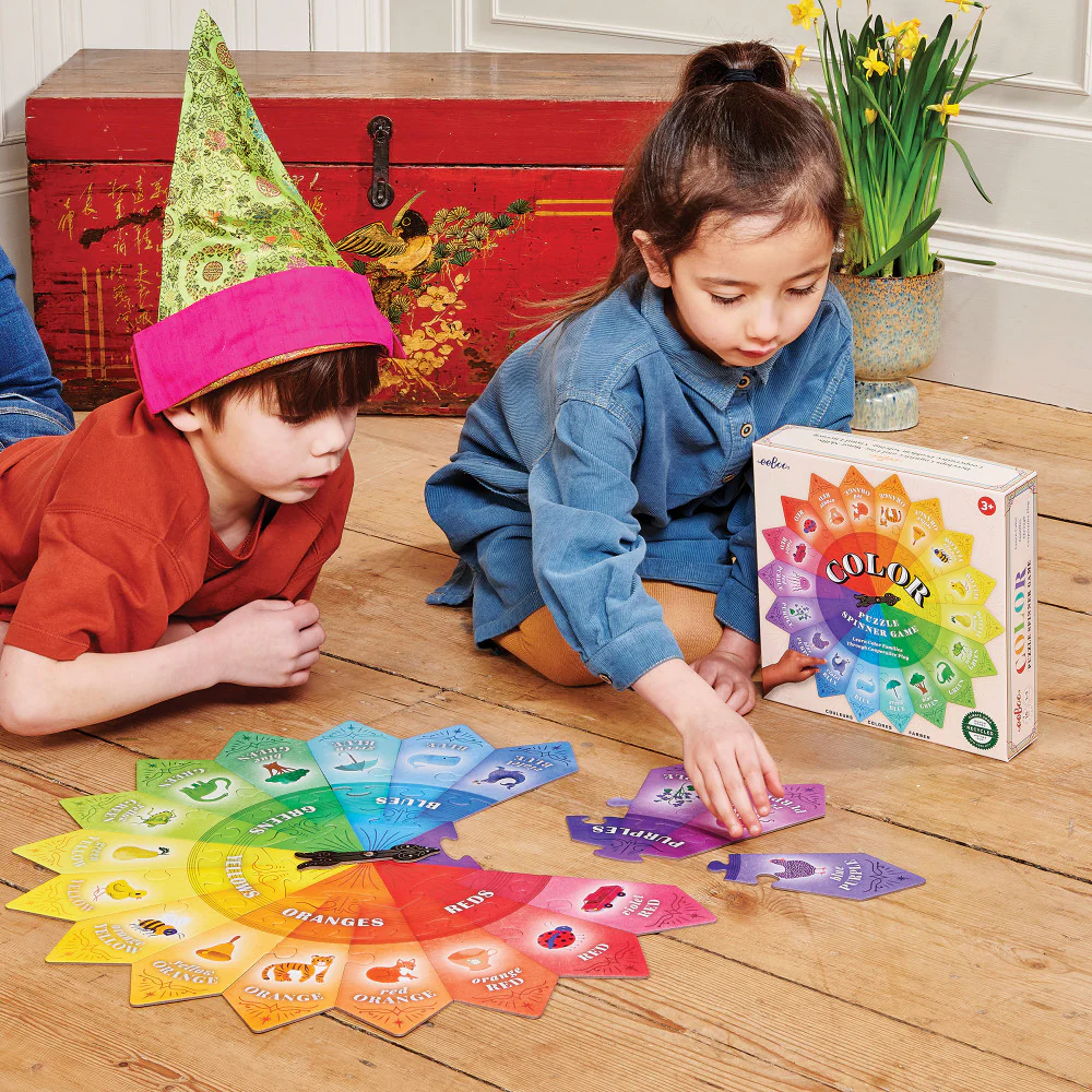 eeBoo Color Puzzle Spinner Game - Educational Toy, 24 Pieces, Ages 3+ - Image 4