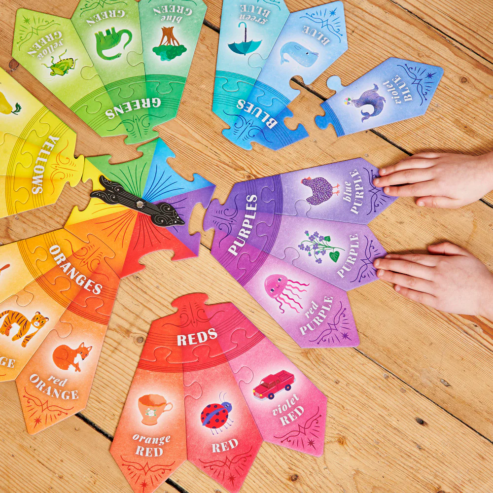 eeBoo Color Puzzle Spinner Game - Educational Toy, 24 Pieces, Ages 3+ - Image 5
