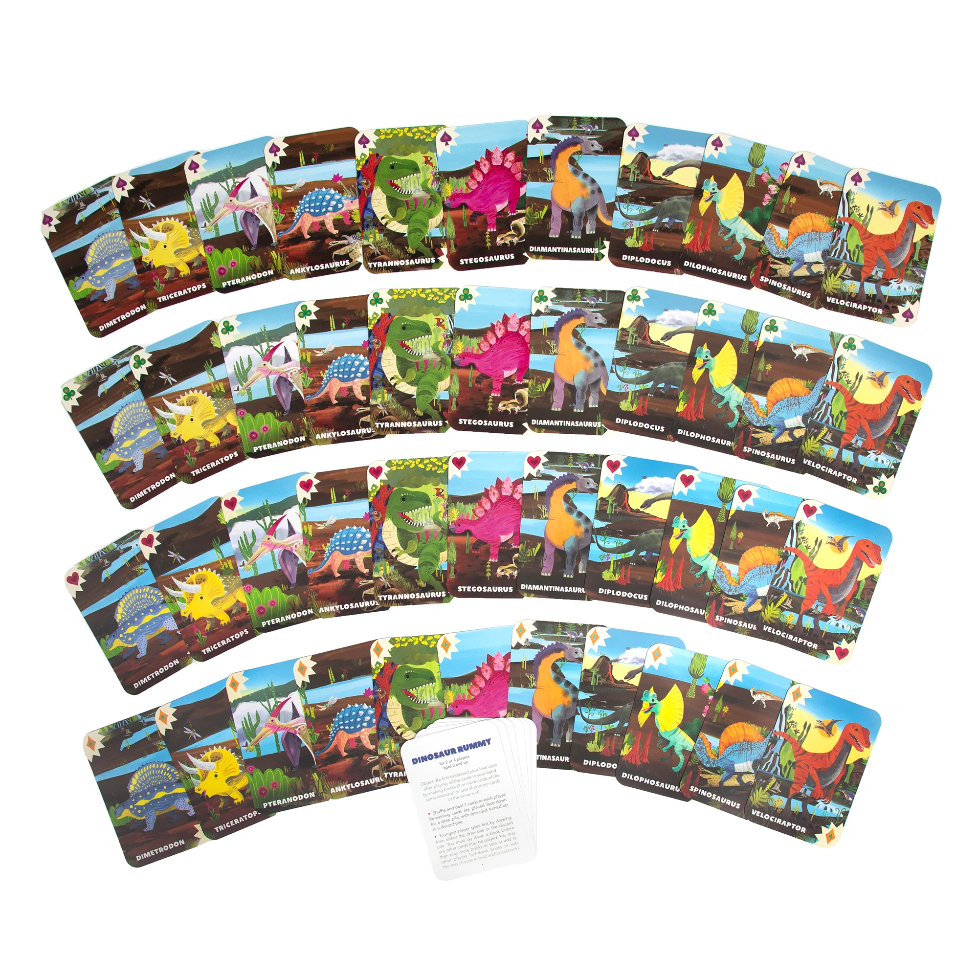 eeBoo Dinosaur Rummy Card Game for Kids - Image 3